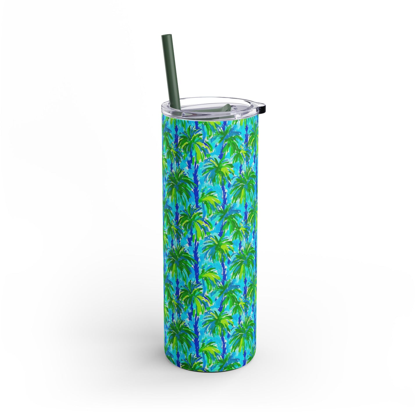 Palm Coast Skinny Tumbler with screw-on slide