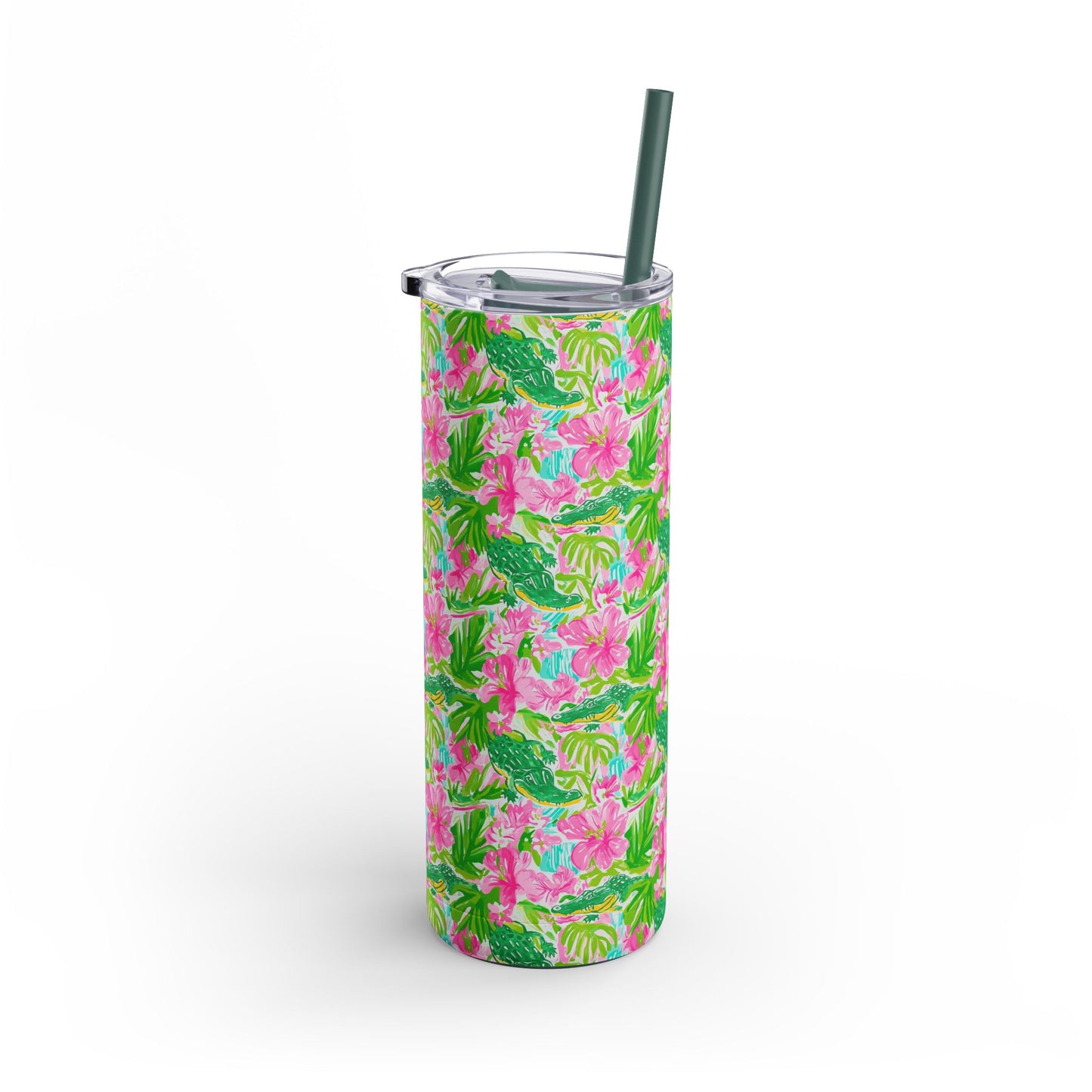 Swamp King Skinny Tumbler with screw-on slide