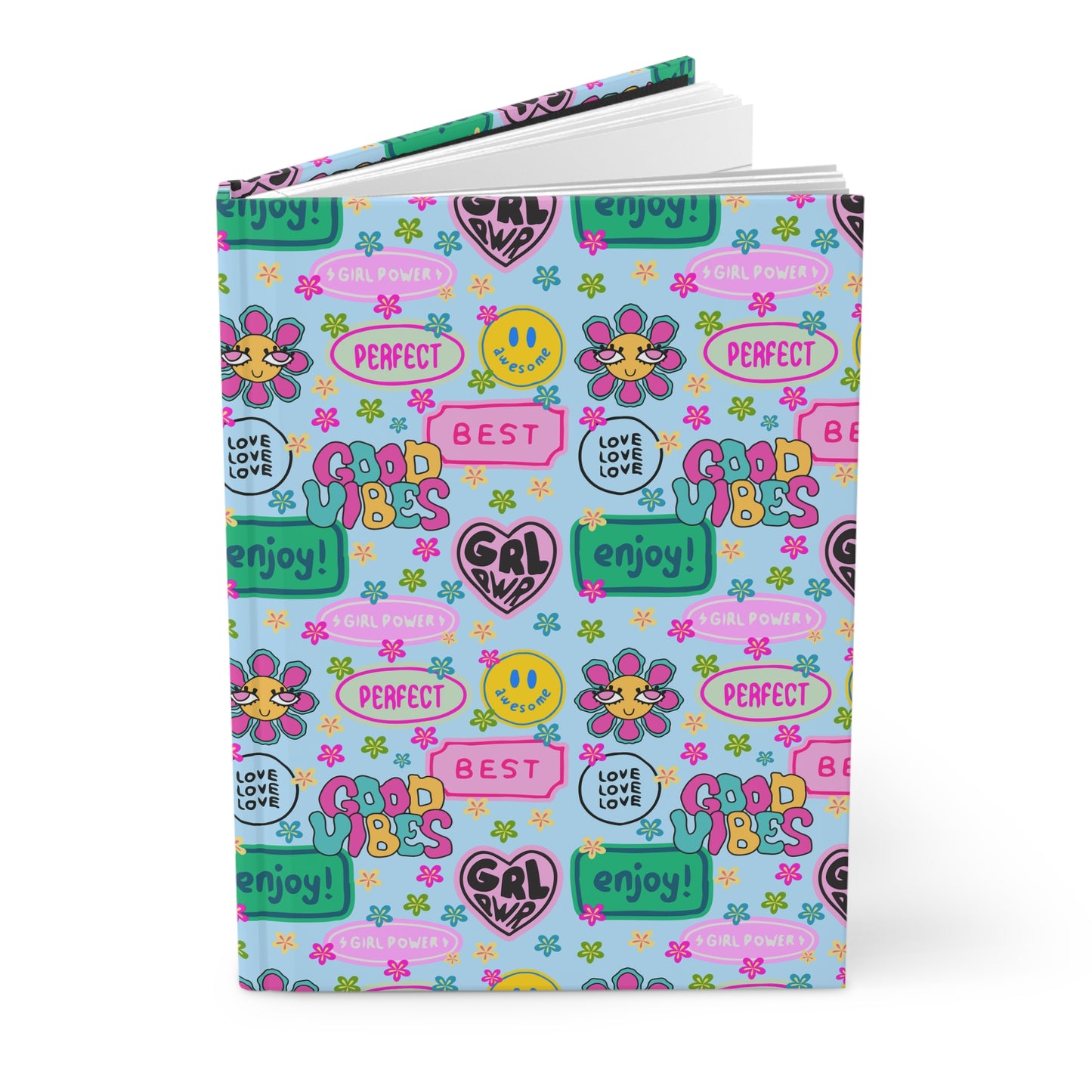 Girl Power, Good Vibes Hardcover Journal