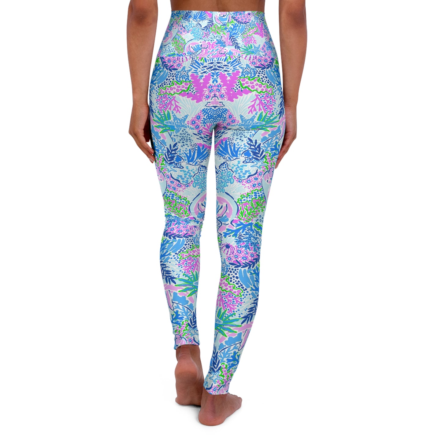Manatee Paradise High Waisted Yoga Leggings