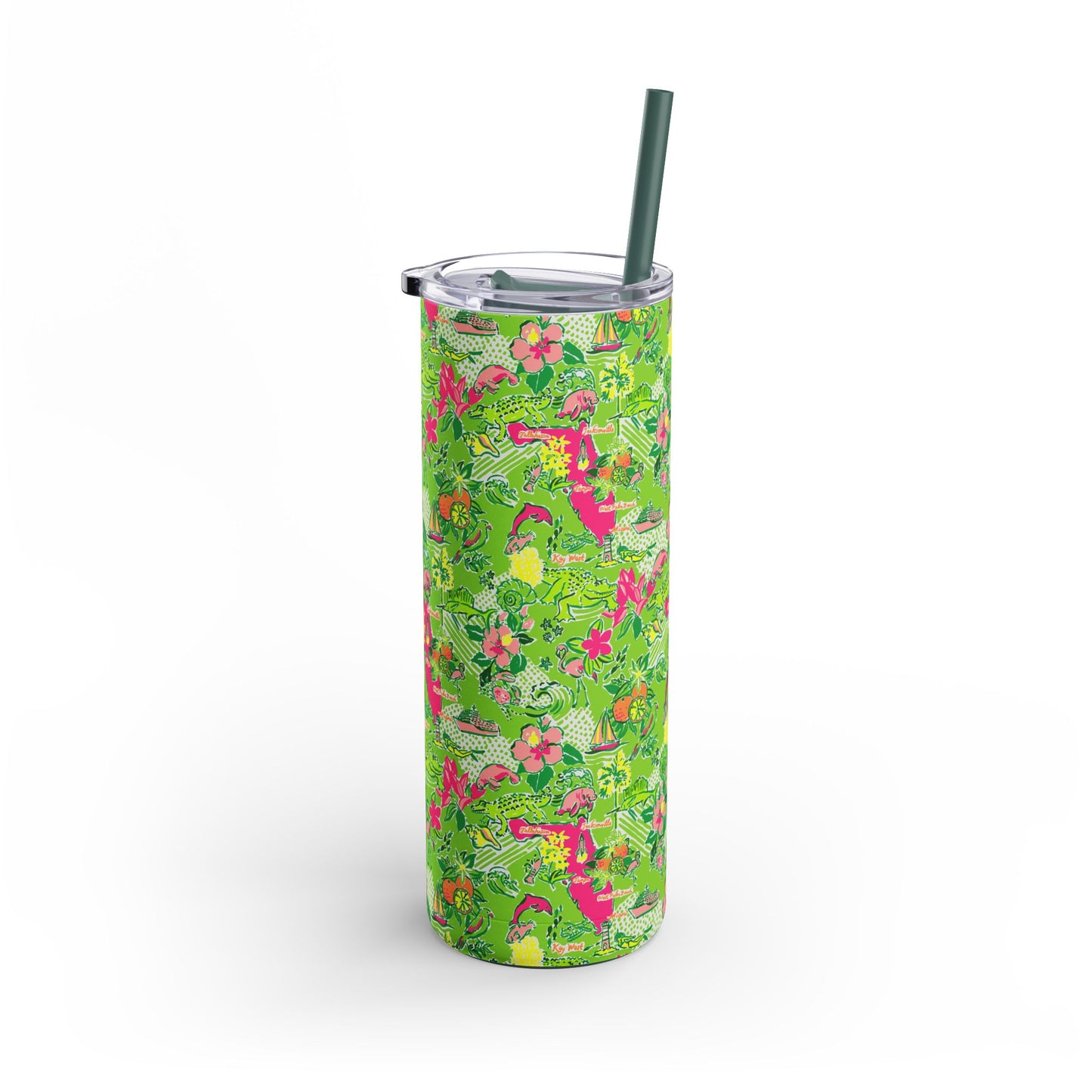 Sunshine State Skinny Tumbler with screw-on slide
