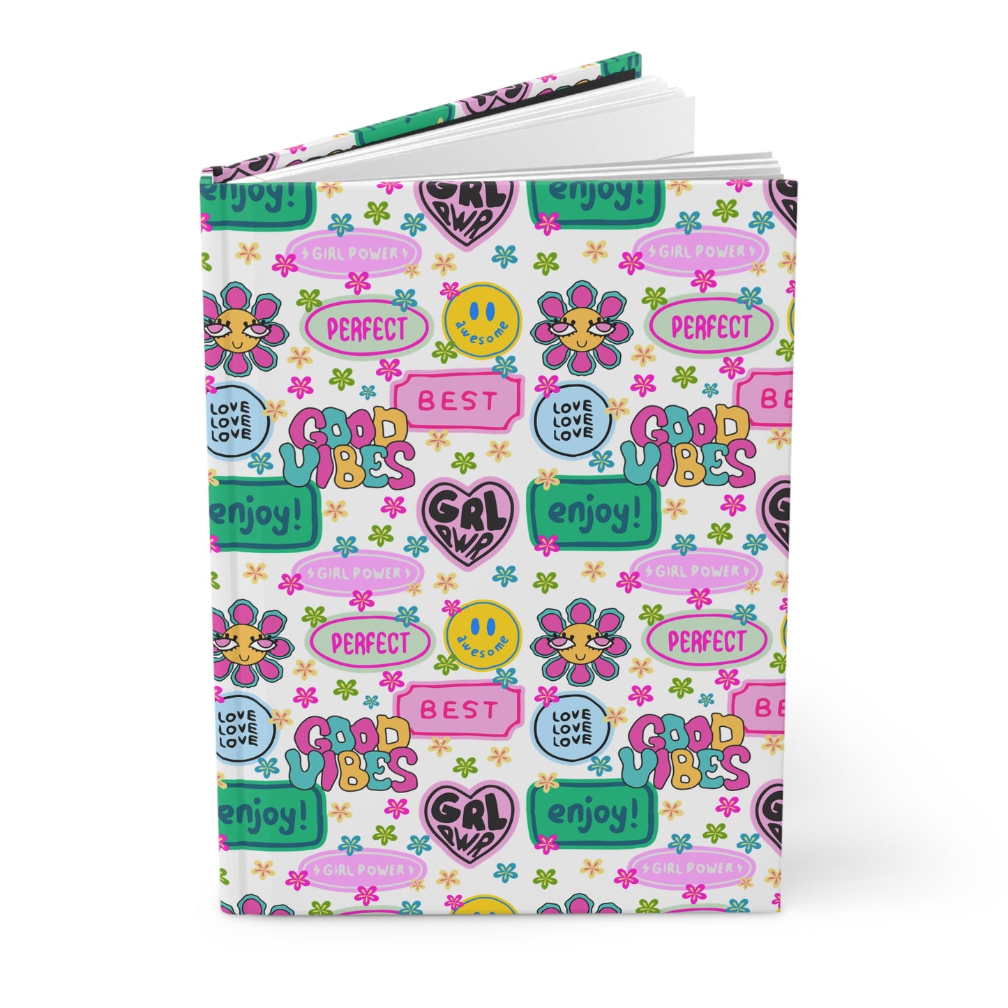 Girl Power, Good Vibes Hardcover Journal