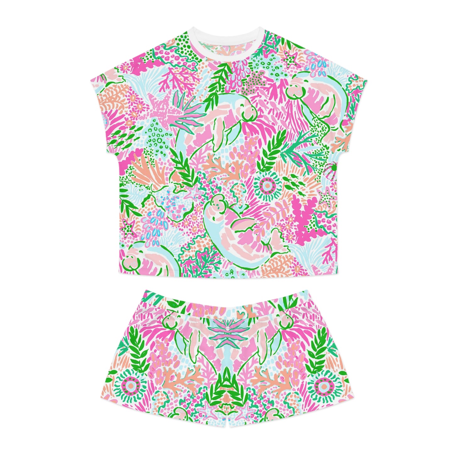 Manatee Paradise Women's Short Pajama Set