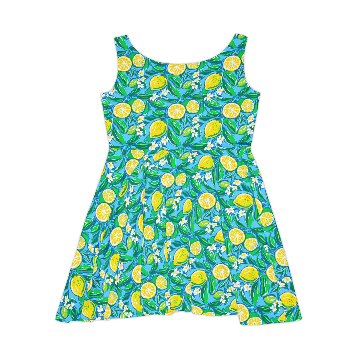 Citrus Splash Skater Dress