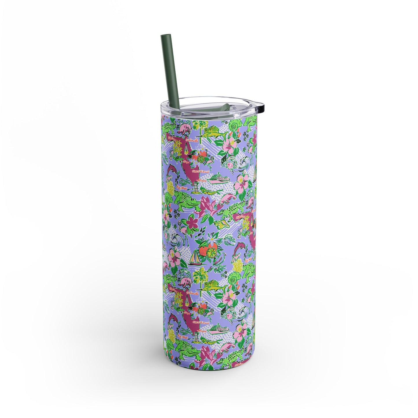 Sunshine State Skinny Tumbler with screw-on slide