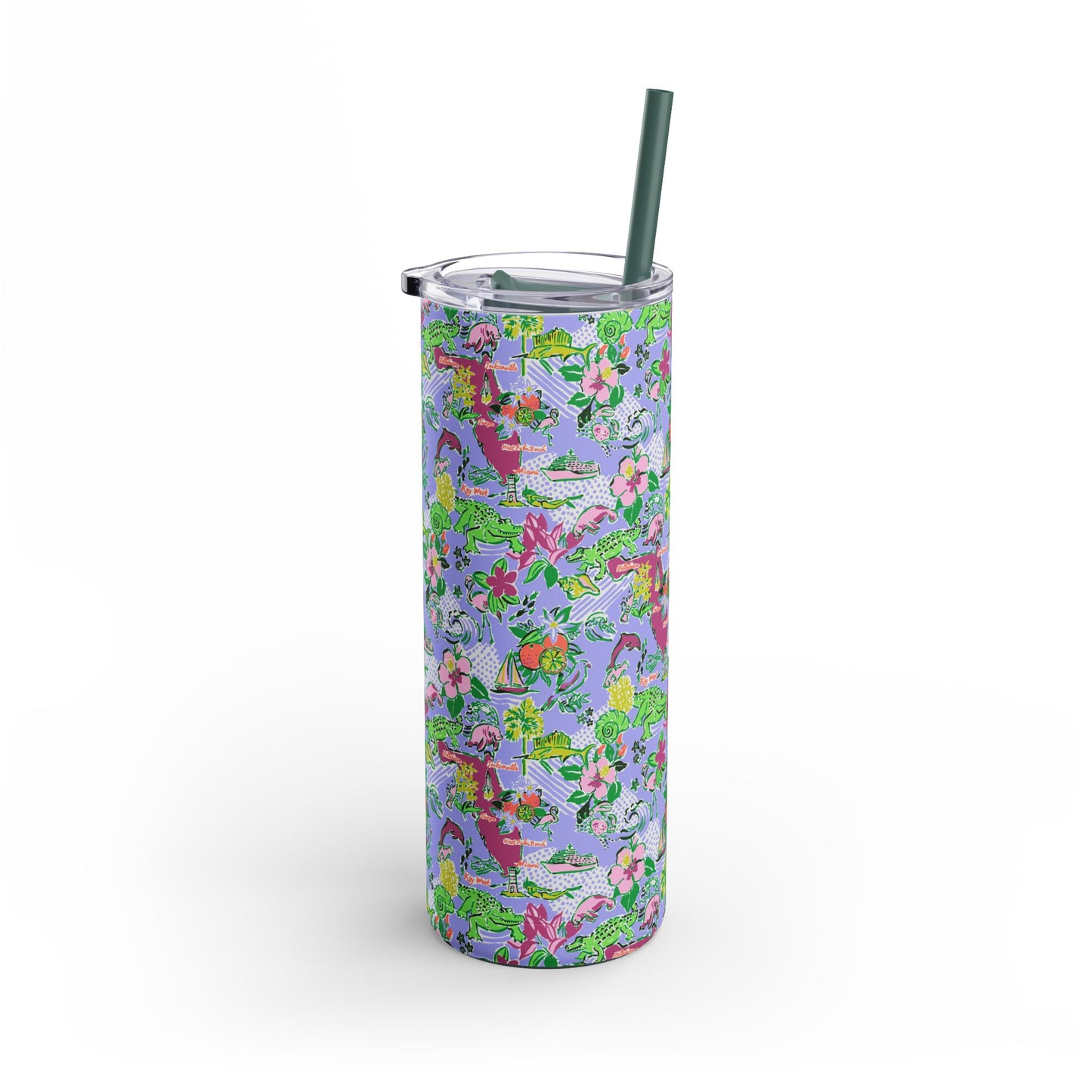 Sunshine State Skinny Tumbler with screw-on slide