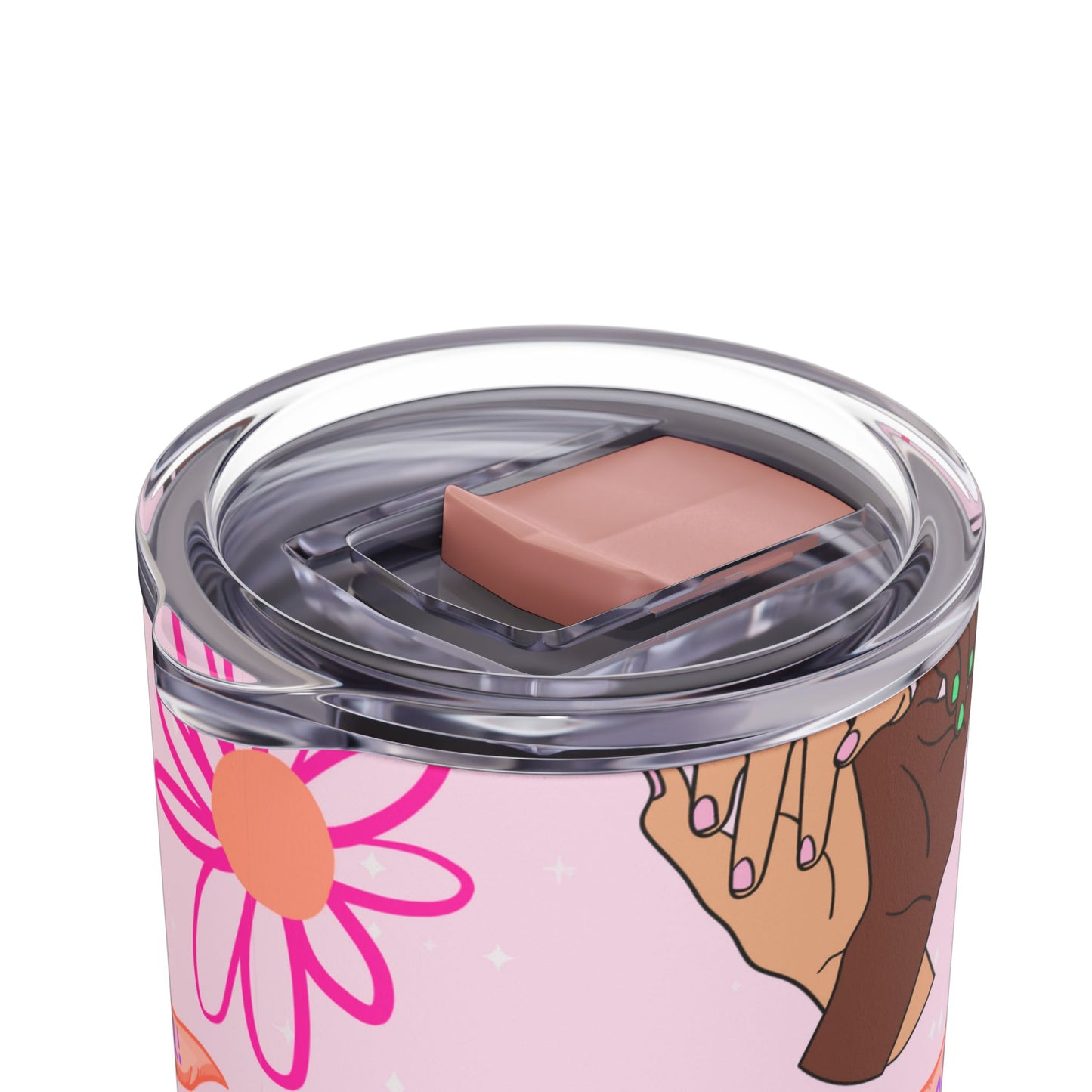 Celebrate Her Power Skinny Tumbler with screw-on slide