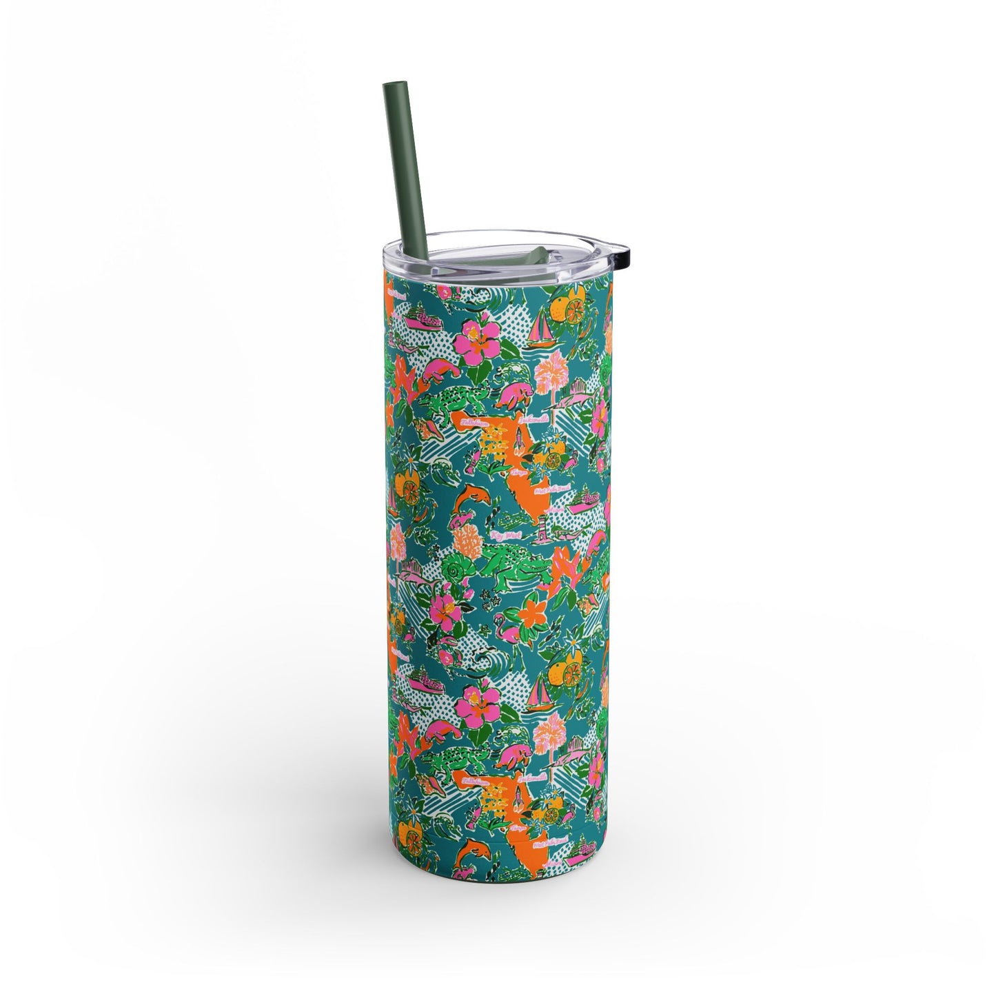 Sunshine State Skinny Tumbler with screw-on slide