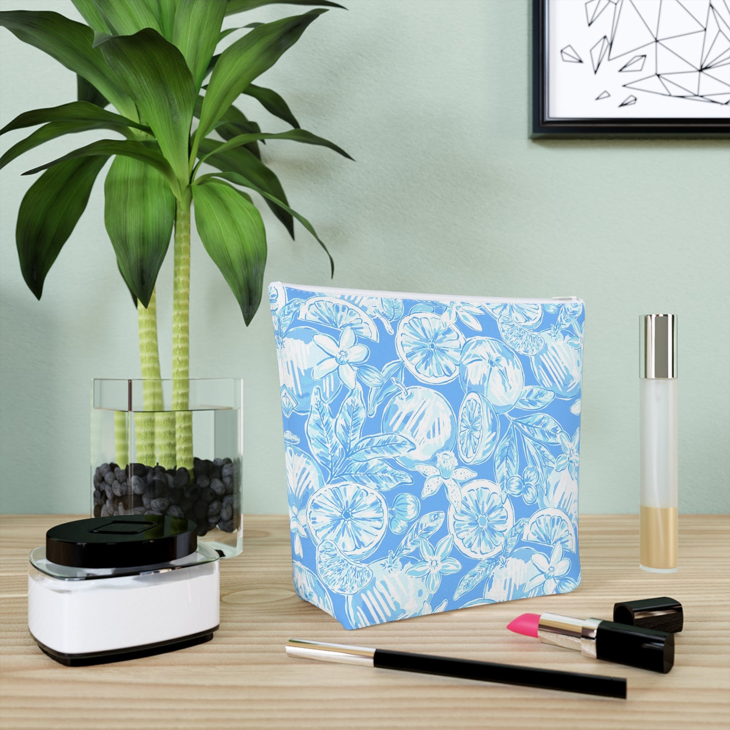 White Orchard Cosmetic Bag