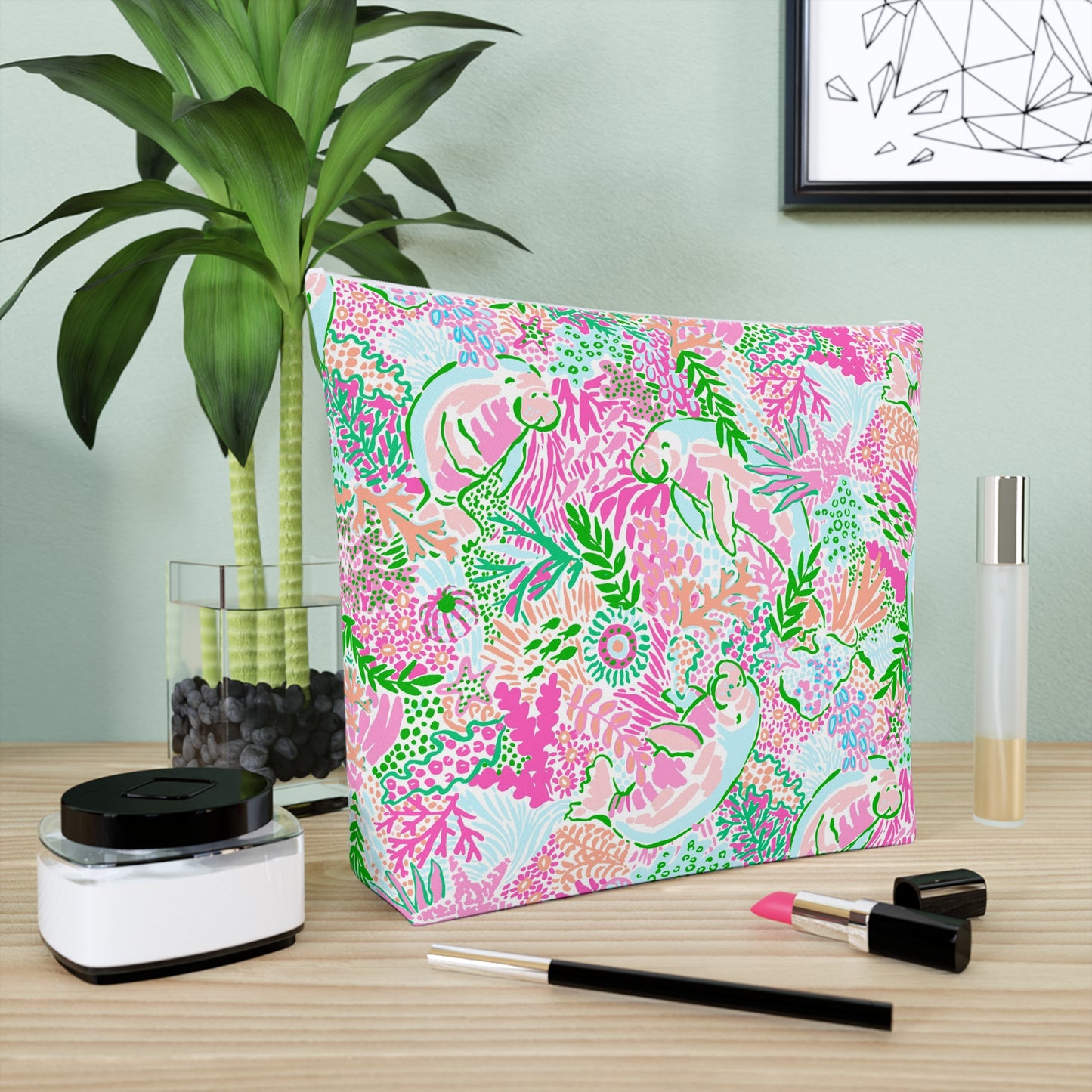 Manatee Paradise Cosmetic Bag