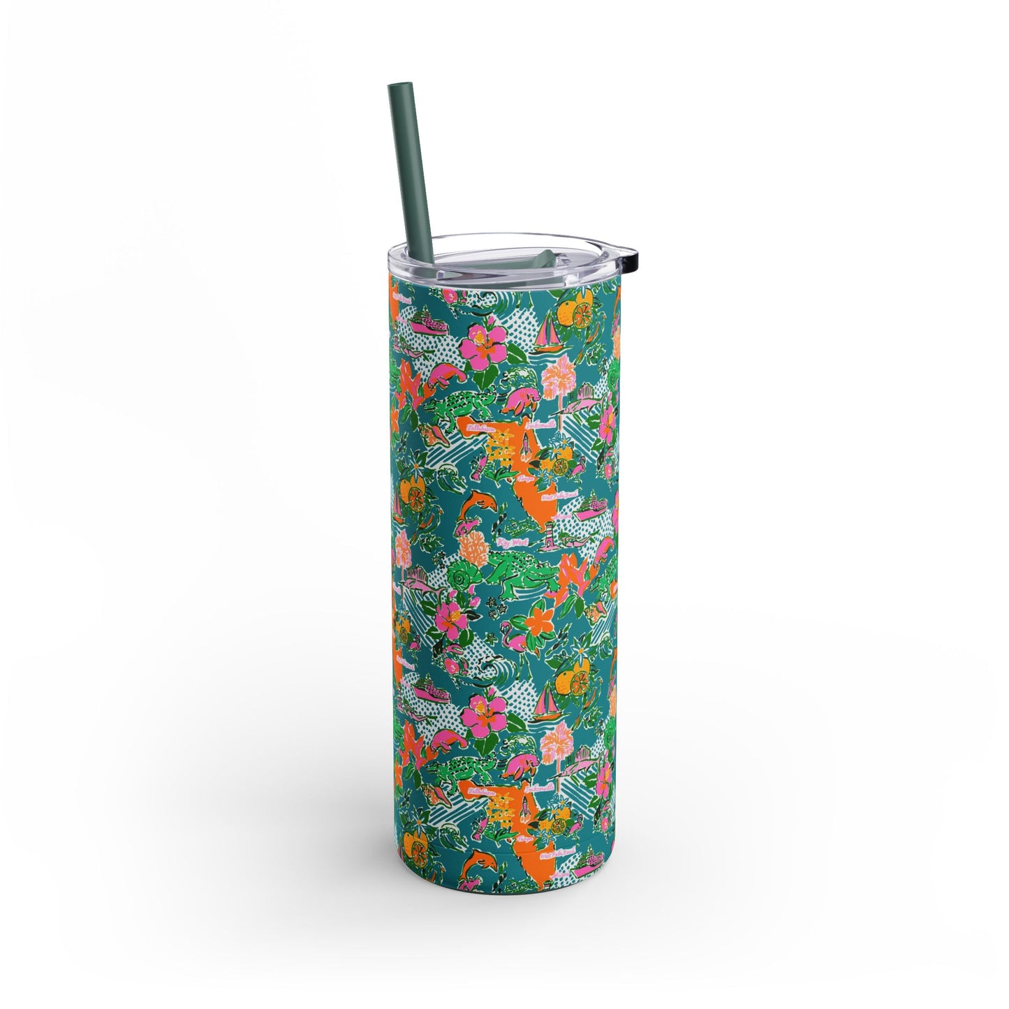 Sunshine State Skinny Tumbler with screw-on slide