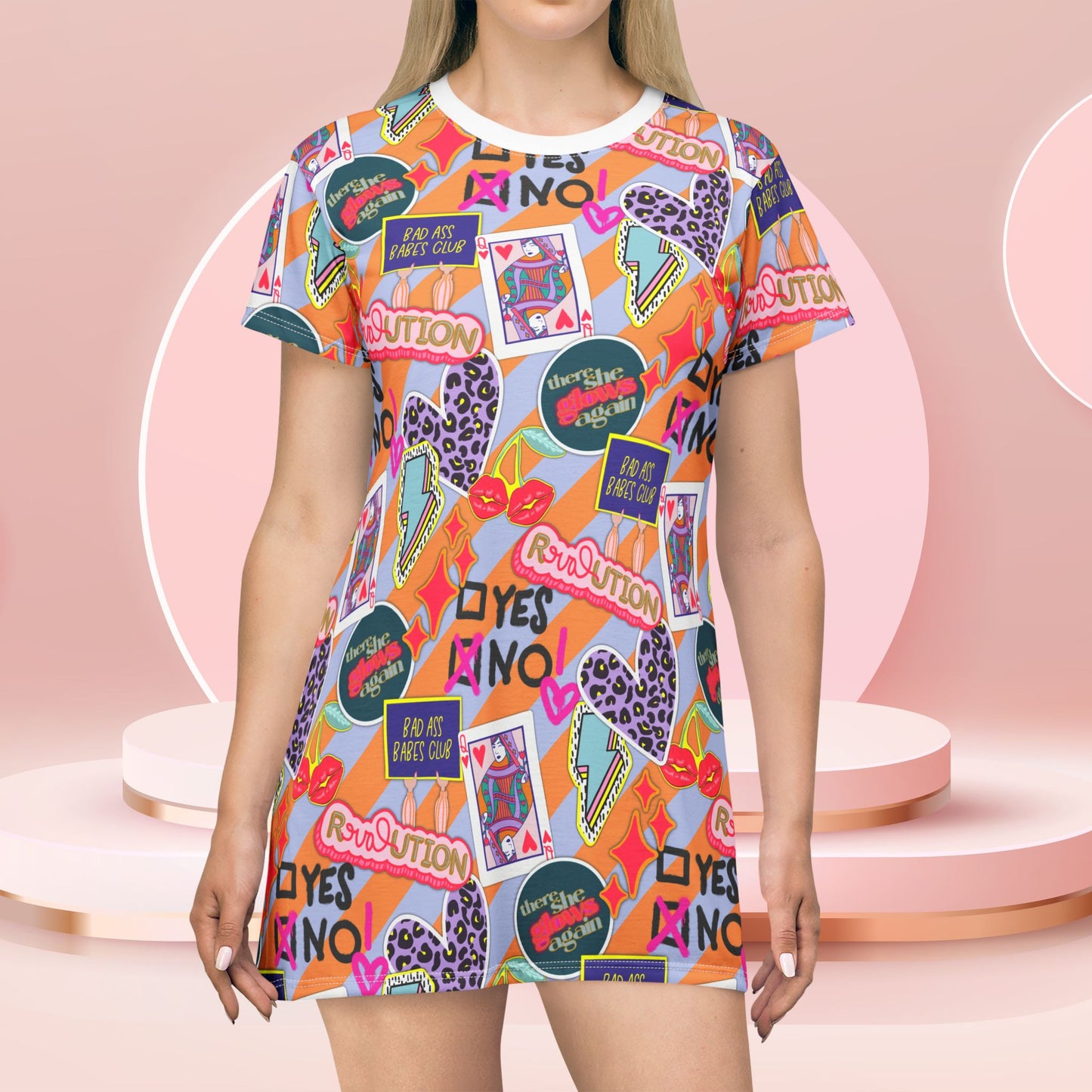 Girl Power Revolution T-Shirt Dress