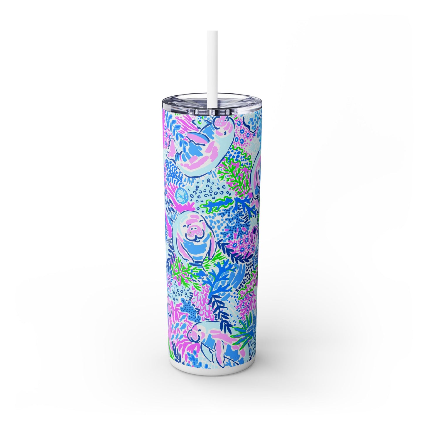 Manatee Paradise Skinny Tumbler