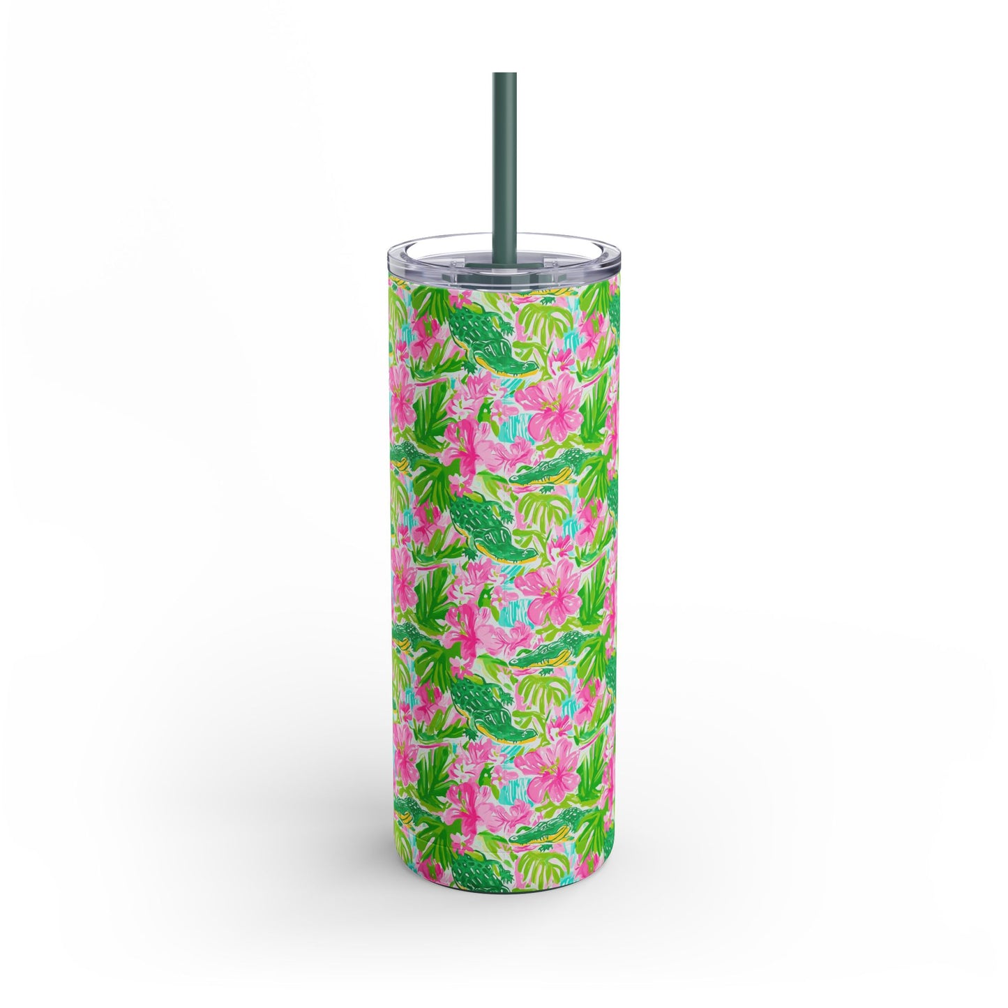 Swamp King Skinny Tumbler with screw-on slide