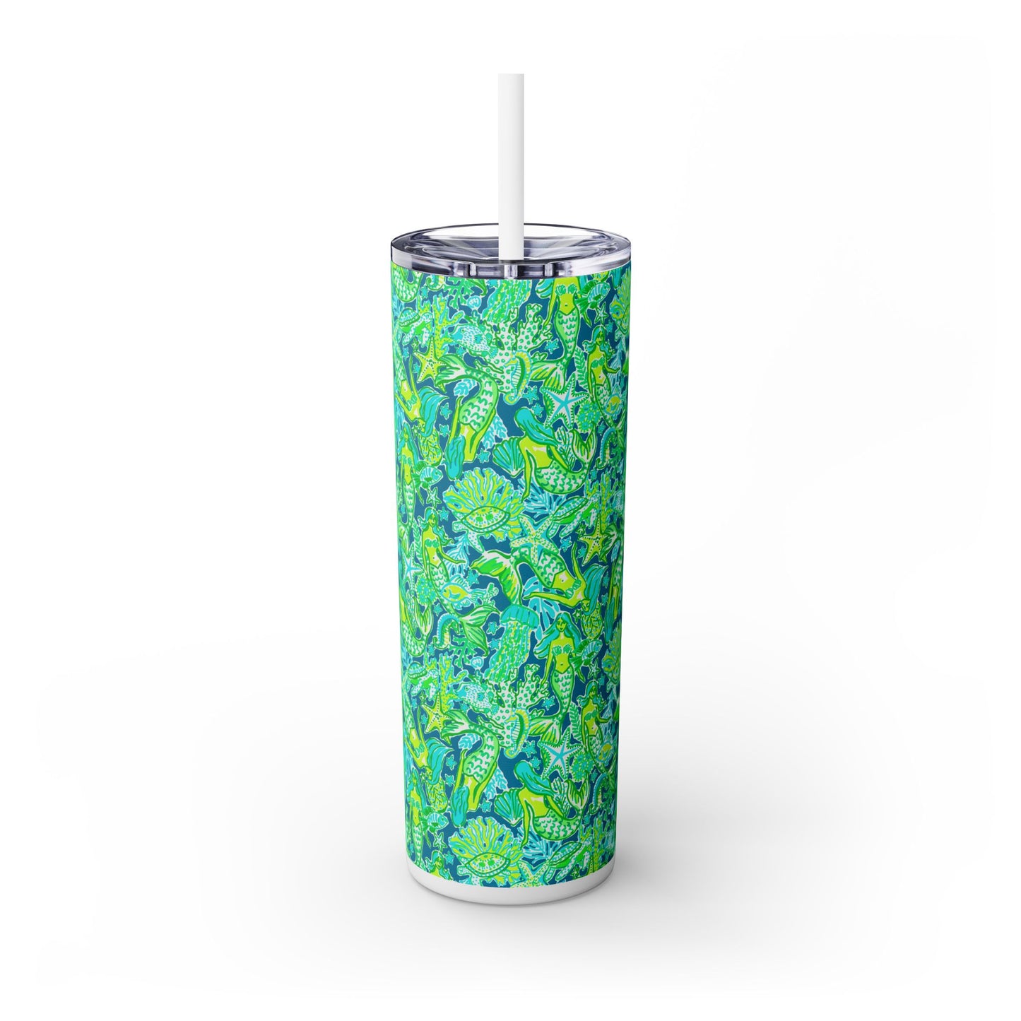Emerald Mermaid Skinny Tumbler