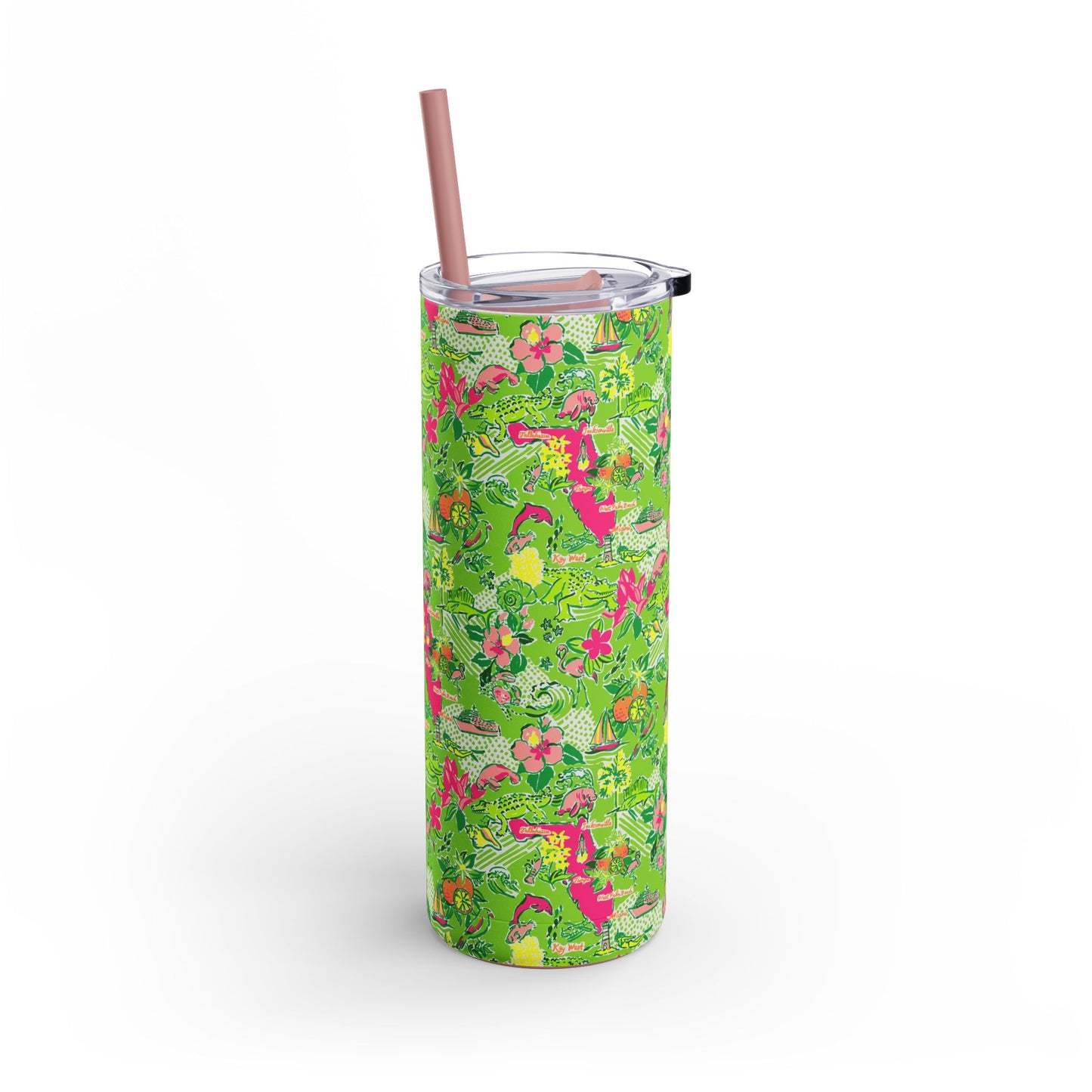 Sunshine State Skinny Tumbler with screw-on slide