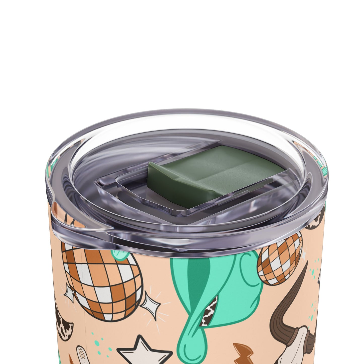 Rodeo Rave Skinny Tumbler with screw-on slide