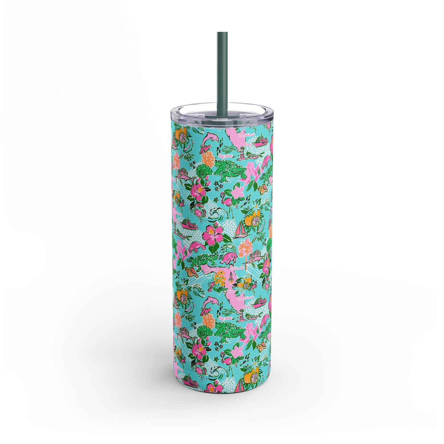 Sunshine State Skinny Tumbler with screw-on slide