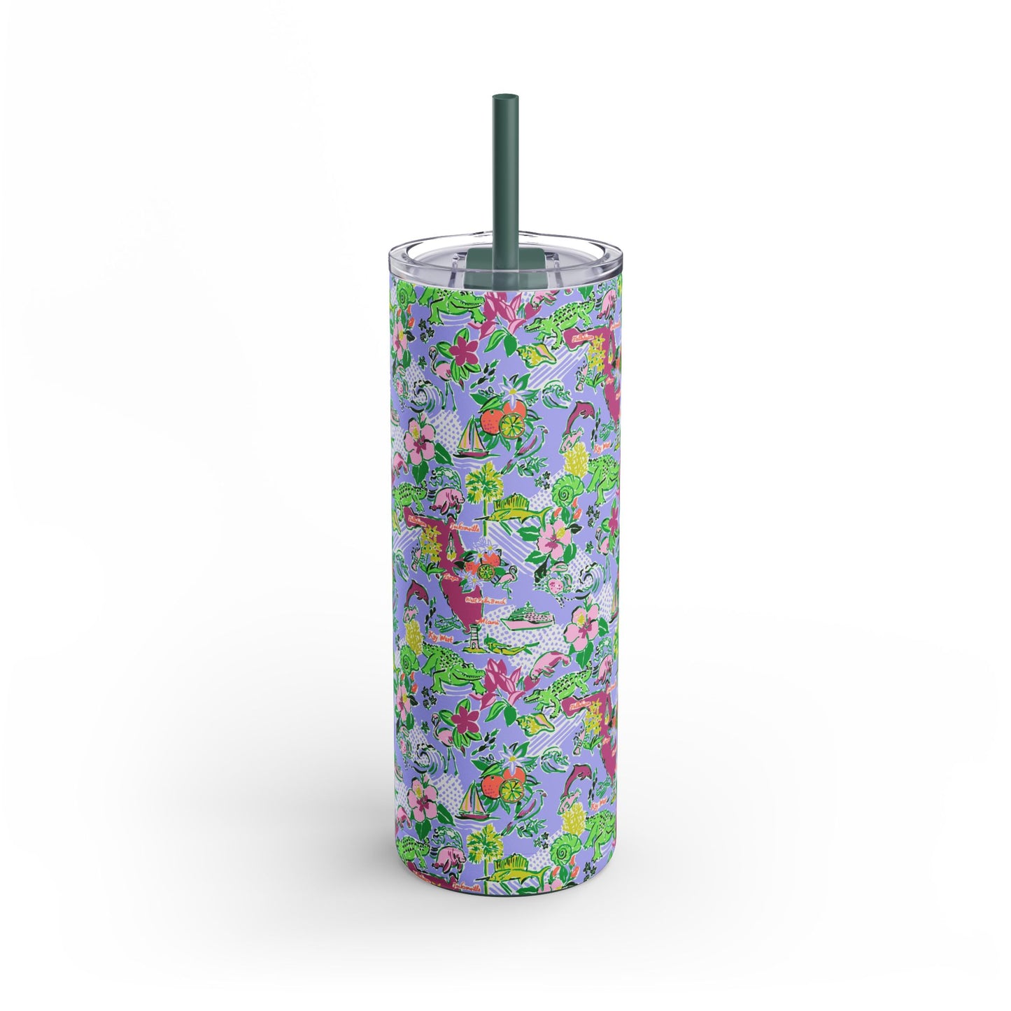 Sunshine State Skinny Tumbler with screw-on slide
