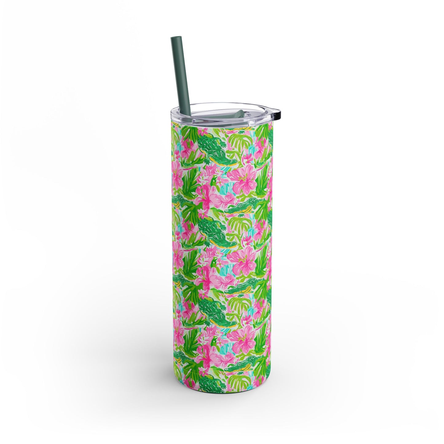 Swamp King Skinny Tumbler with screw-on slide