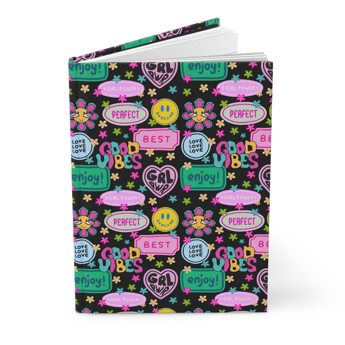 Girl Power, Good Vibes Hardcover Journal