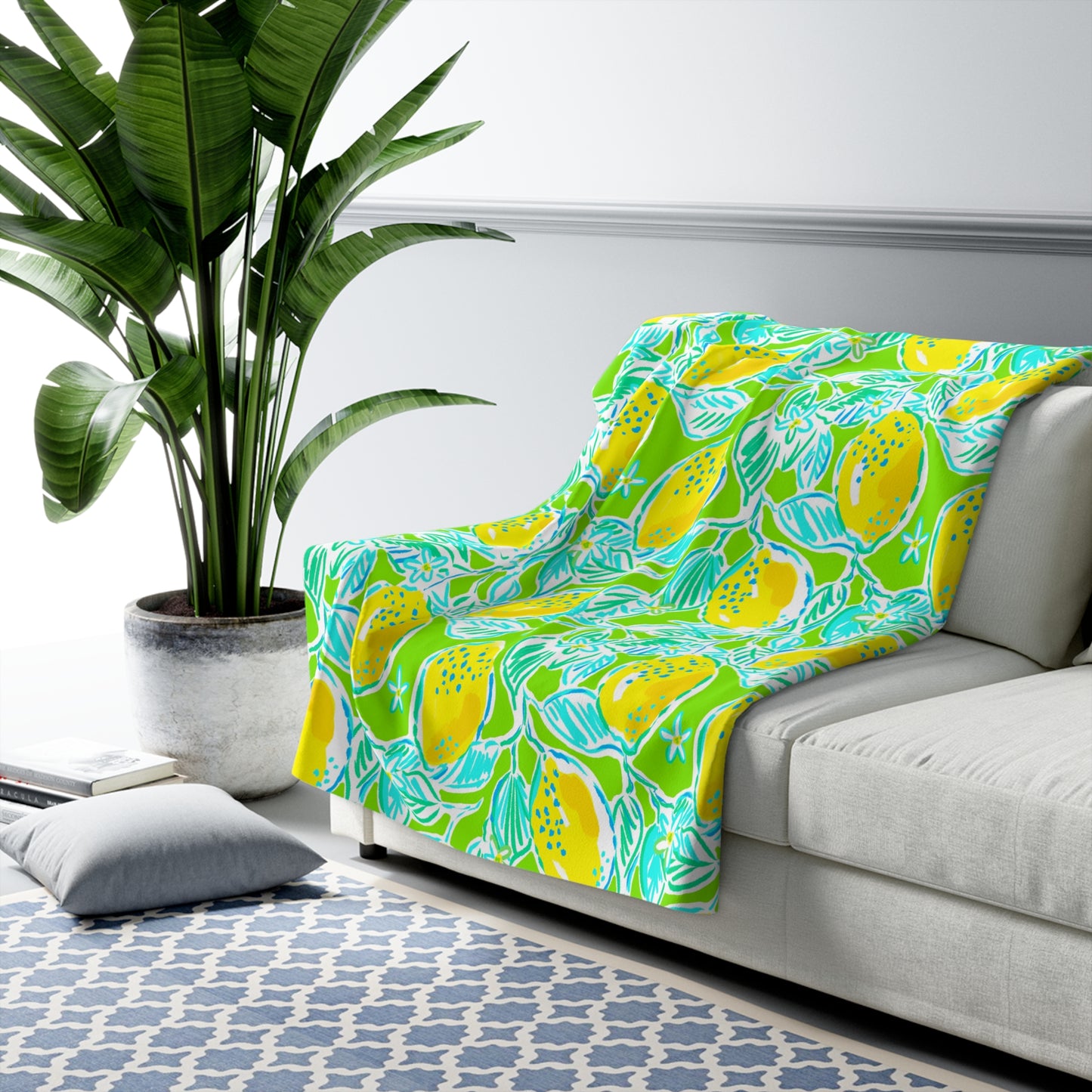 Lemonade Days Sherpa Fleece Blanket