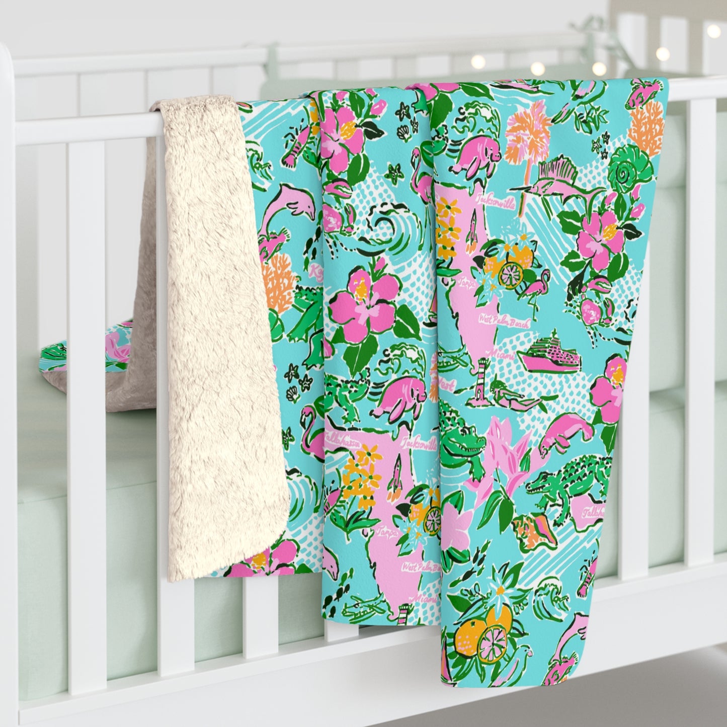 Sunshine State Sherpa Fleece Blanket
