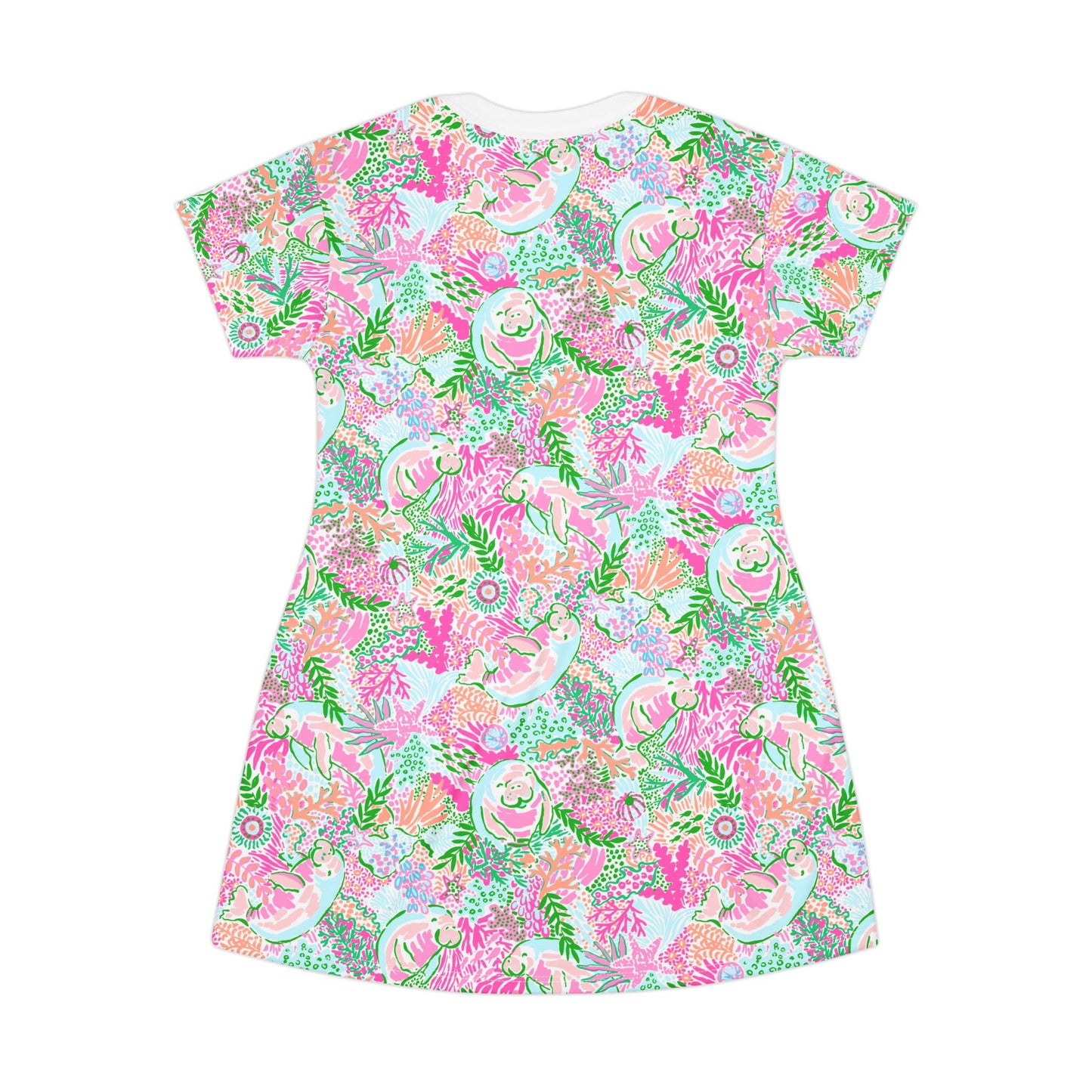 Manatee Paradise T-Shirt Dress