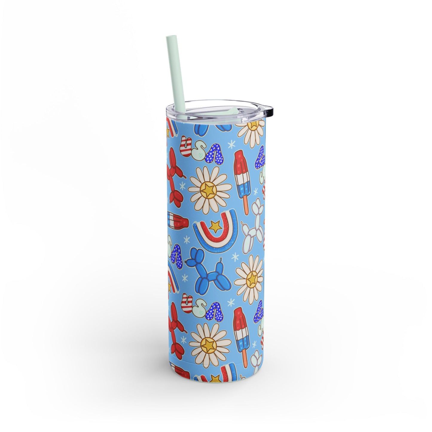 Sunny Celebrations Skinny Tumbler with screw-on slide