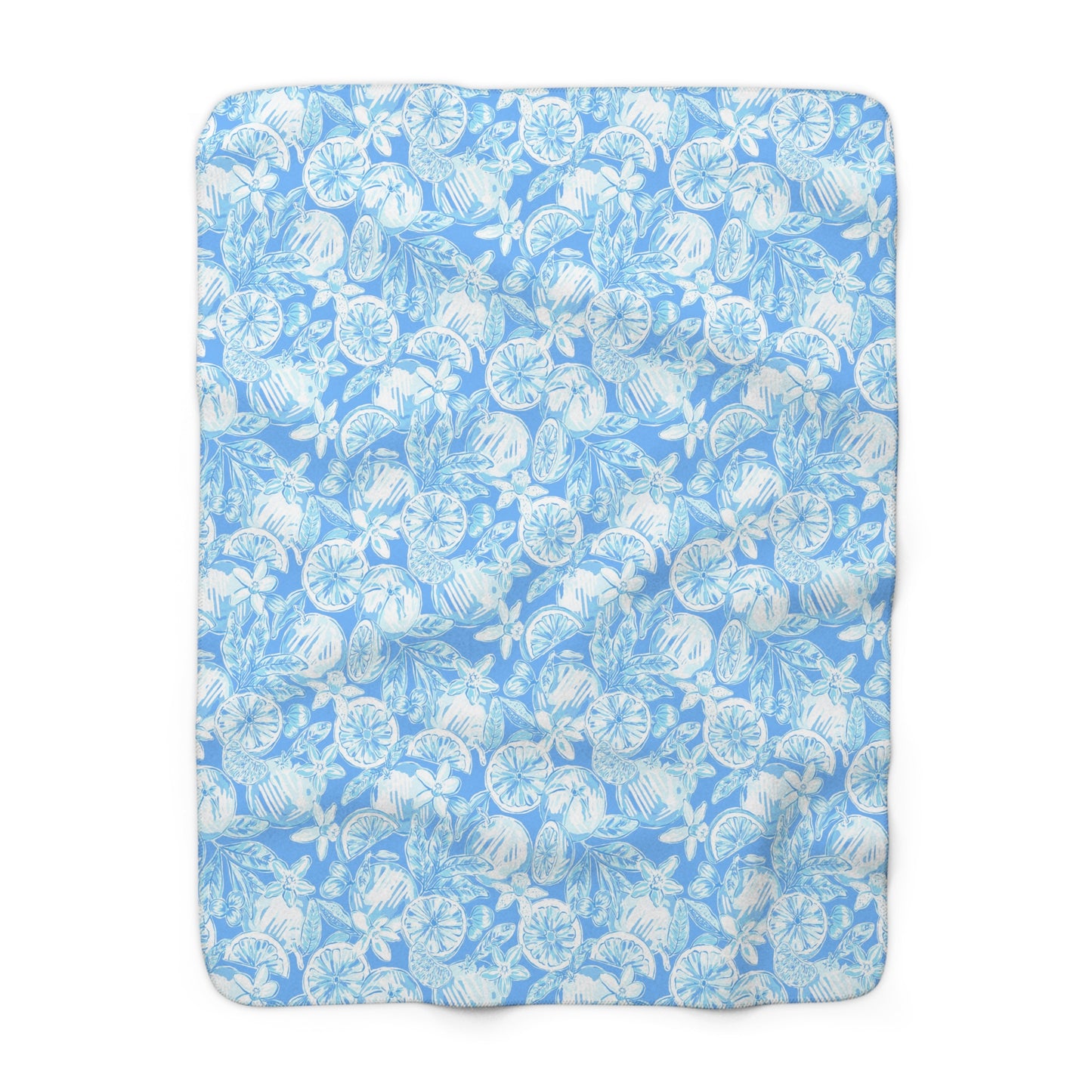 White Orchard Sherpa Fleece Blanket