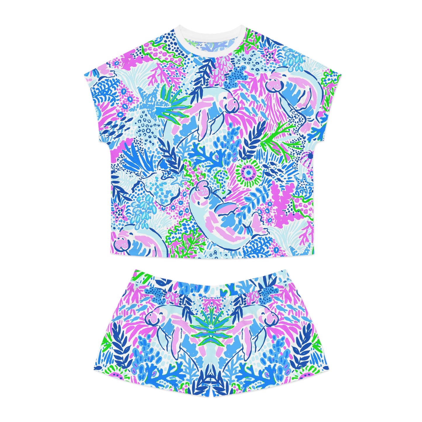 Manatee Paradise Women's Short Pajama Set