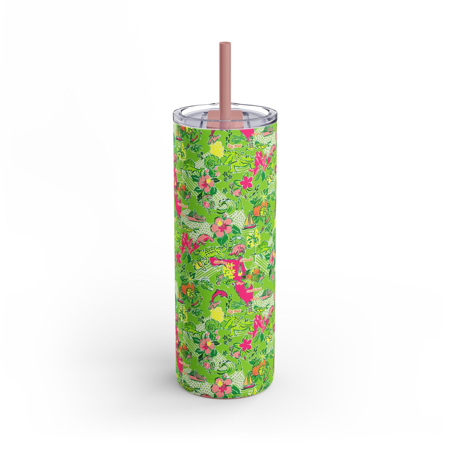 Sunshine State Skinny Tumbler with screw-on slide