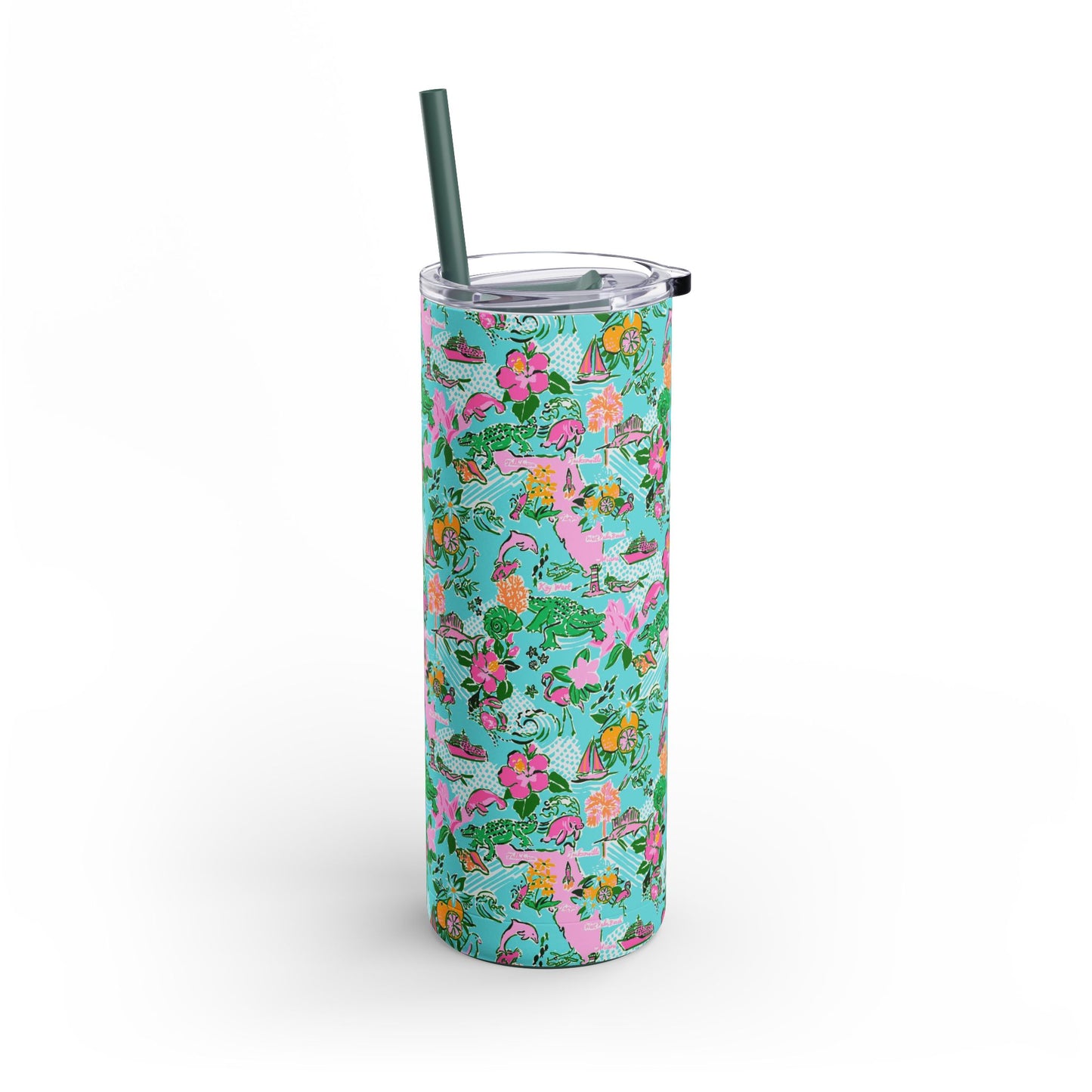 Sunshine State Skinny Tumbler with screw-on slide