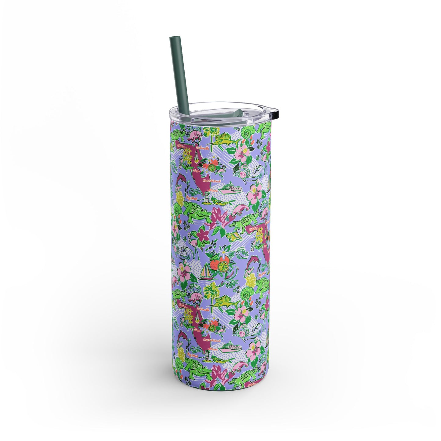 Sunshine State Skinny Tumbler with screw-on slide