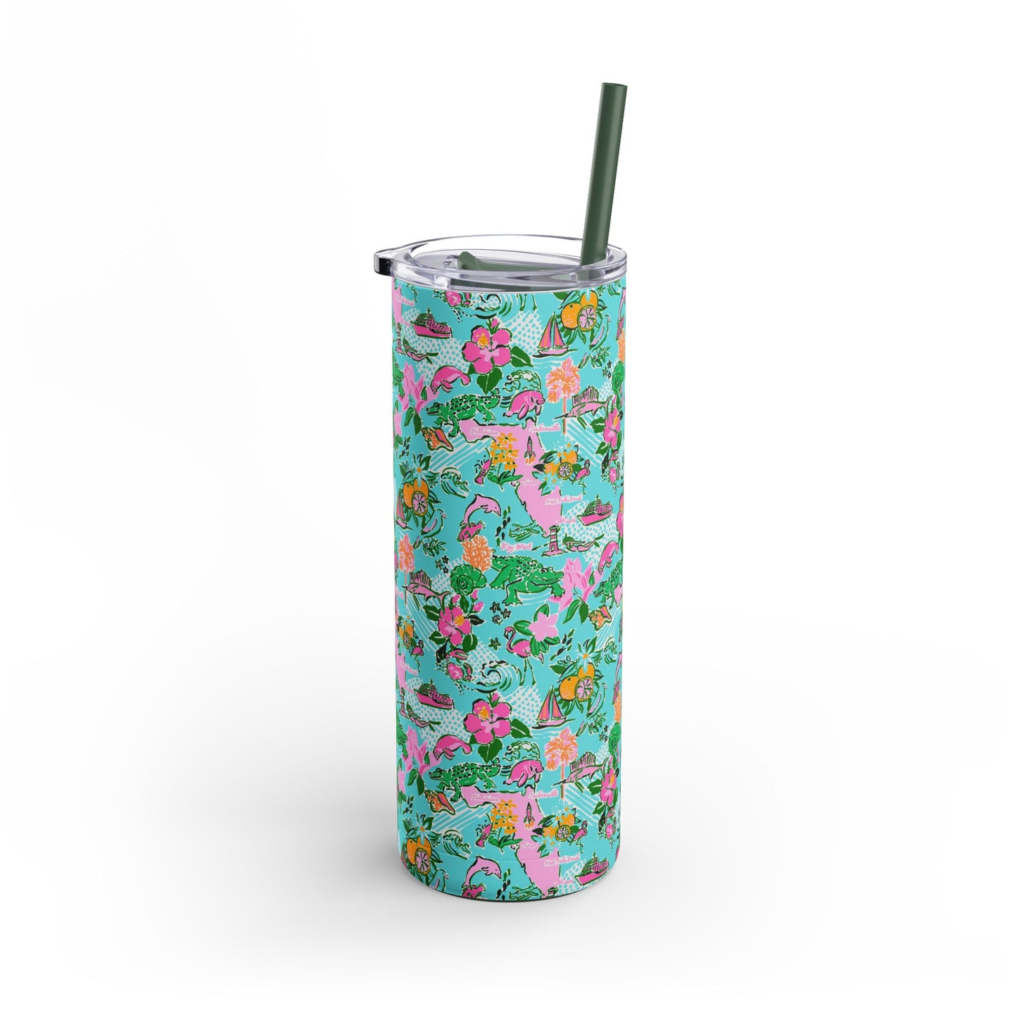 Sunshine State Skinny Tumbler with screw-on slide