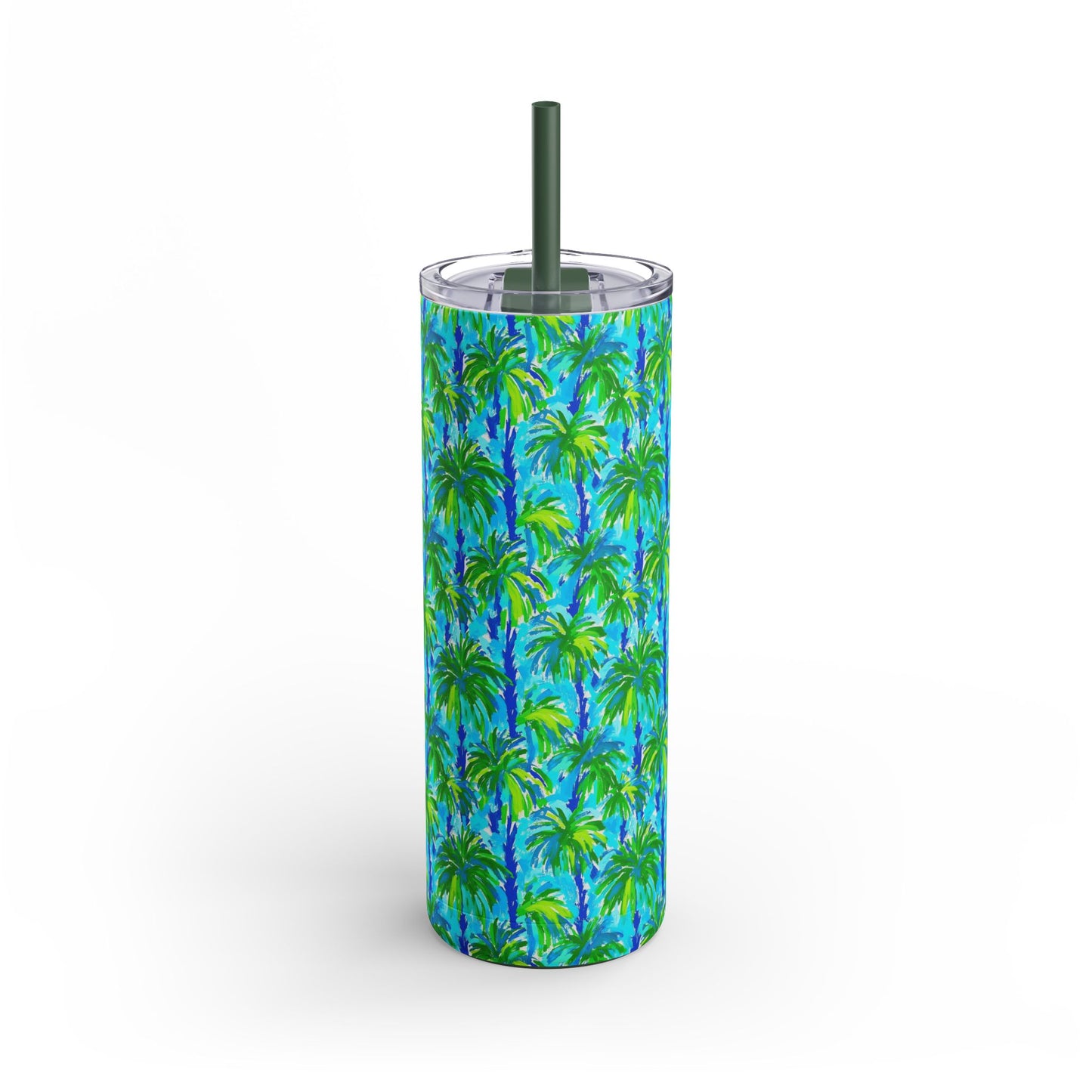 Palm Coast Skinny Tumbler with screw-on slide