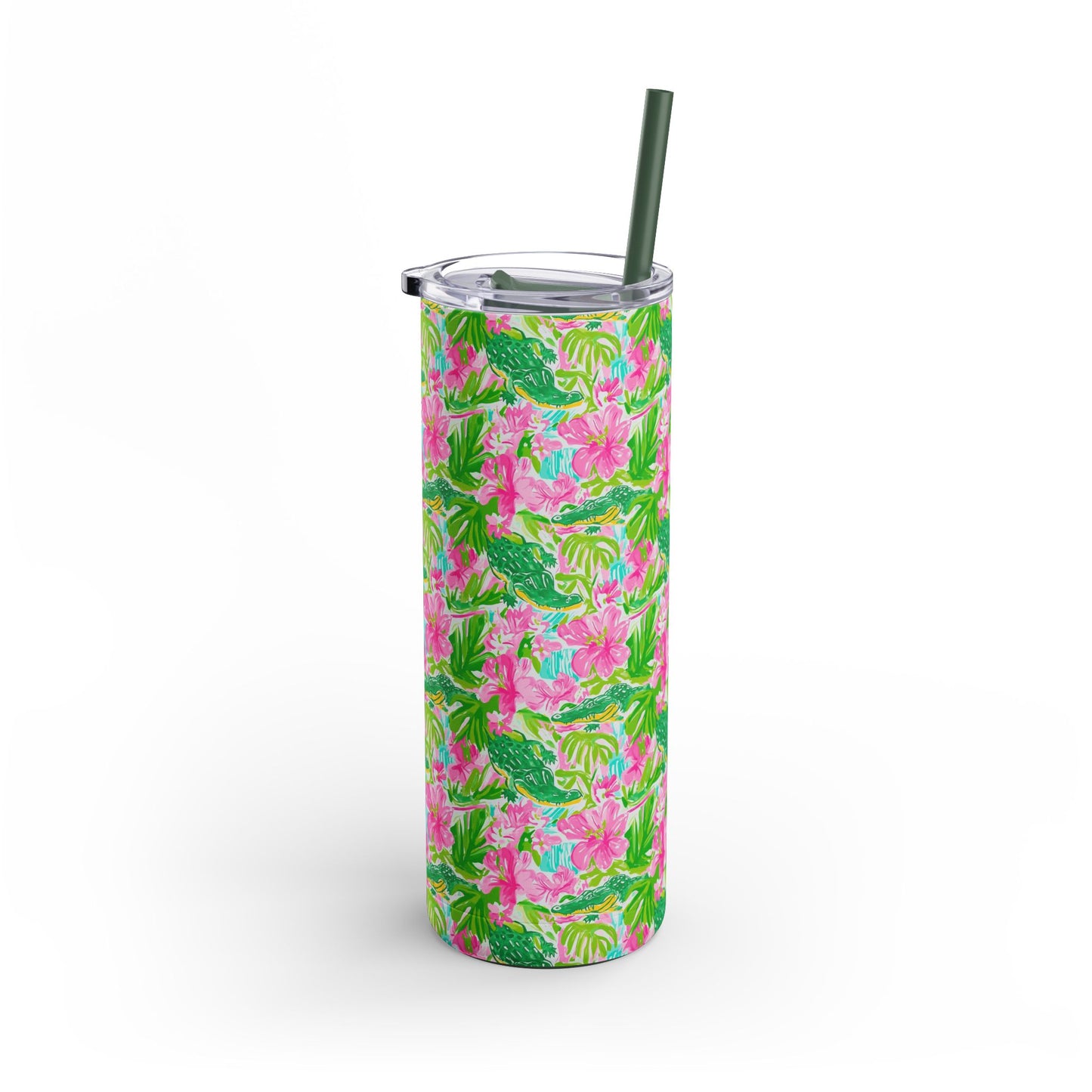 Swamp King Skinny Tumbler with screw-on slide