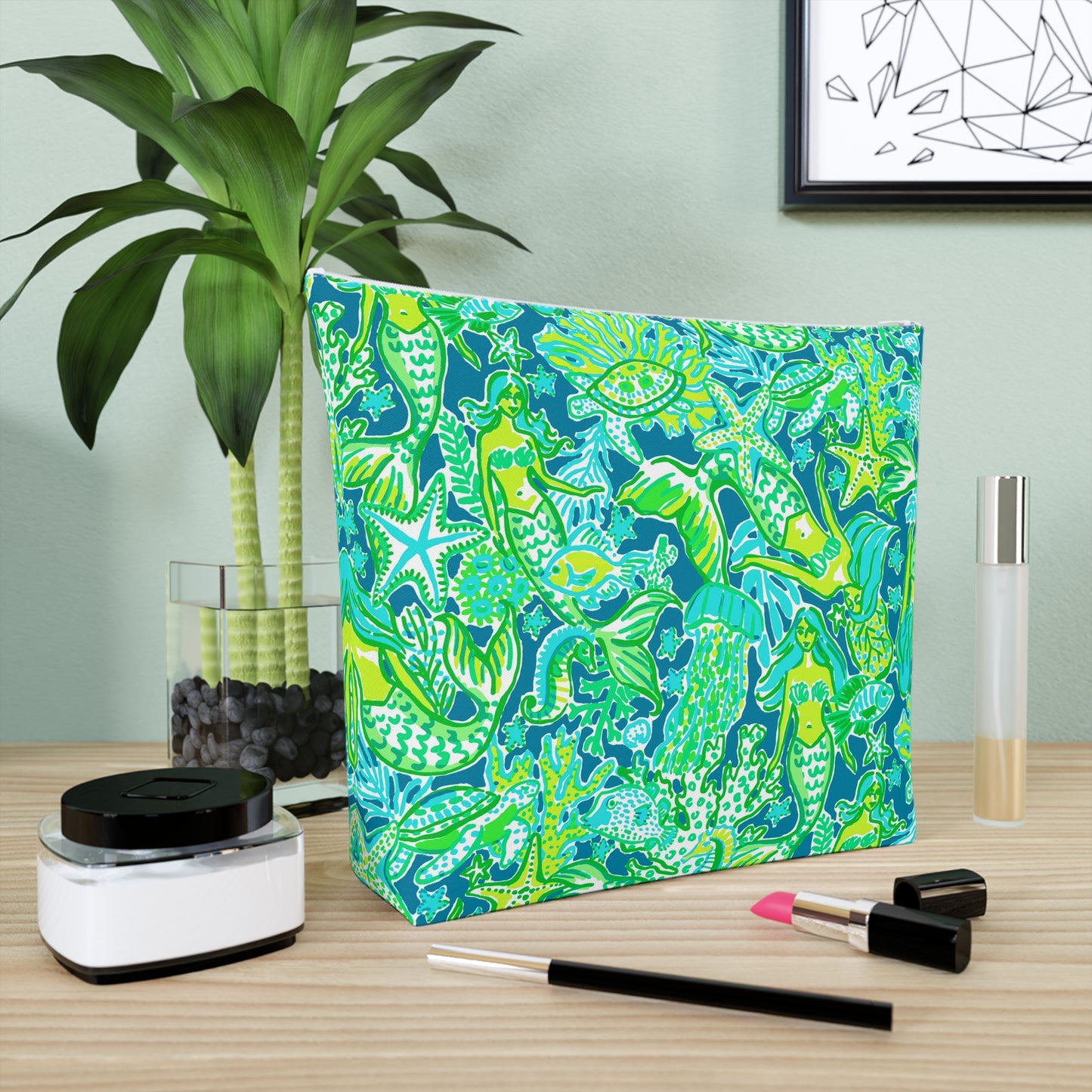 Emerald Mermaid Cosmetic Bag