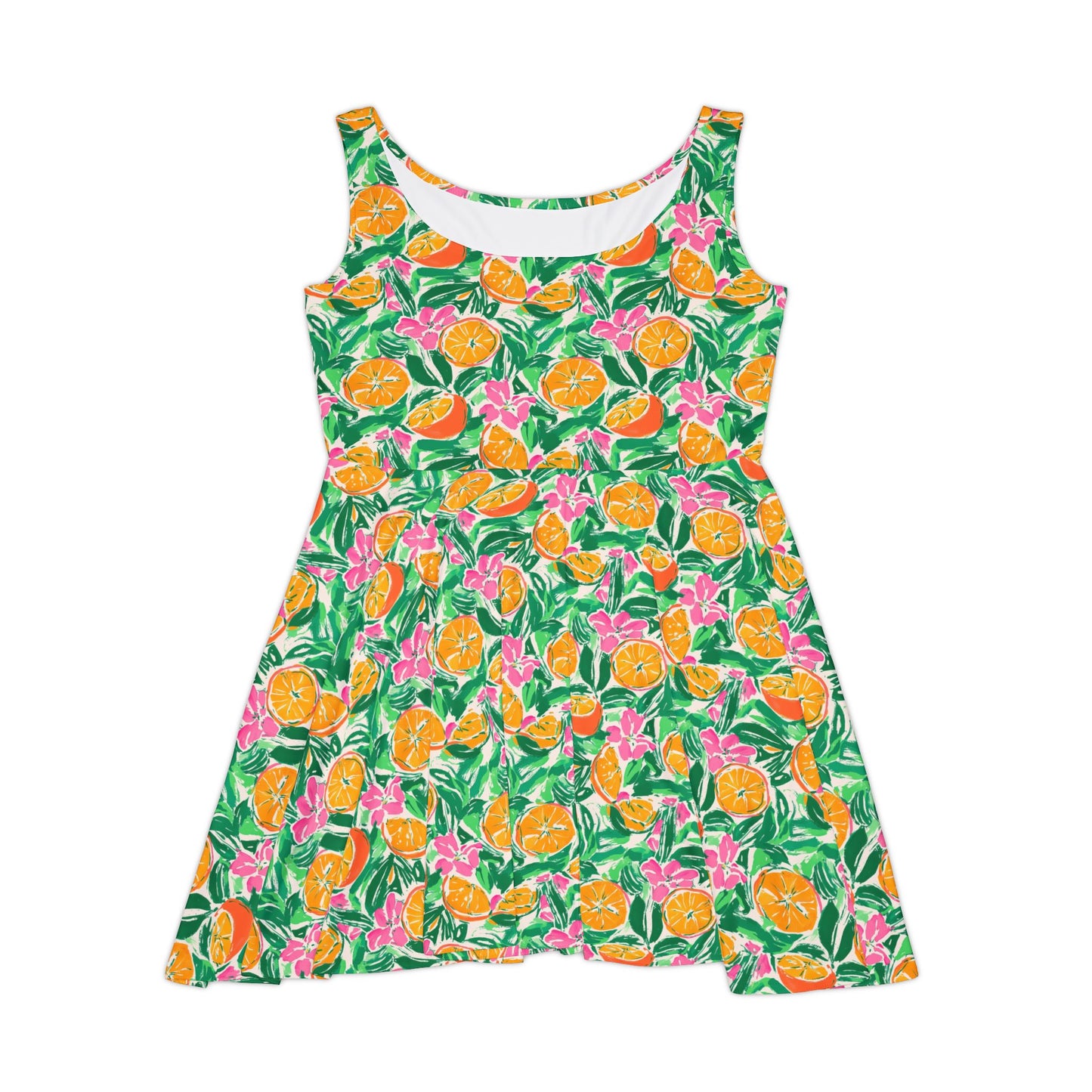Sunshine Citrus Skater Dress