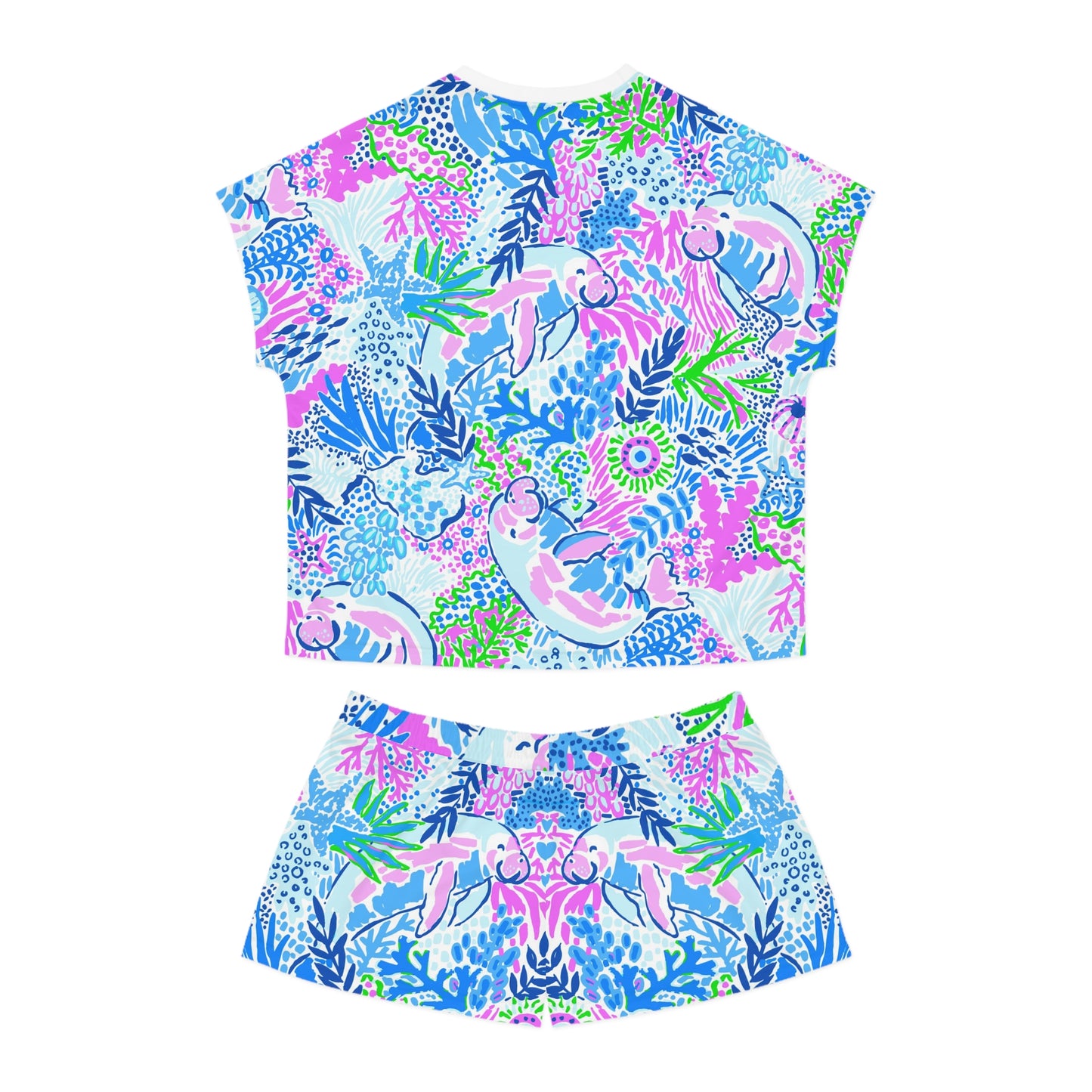 Manatee Paradise Women's Short Pajama Set