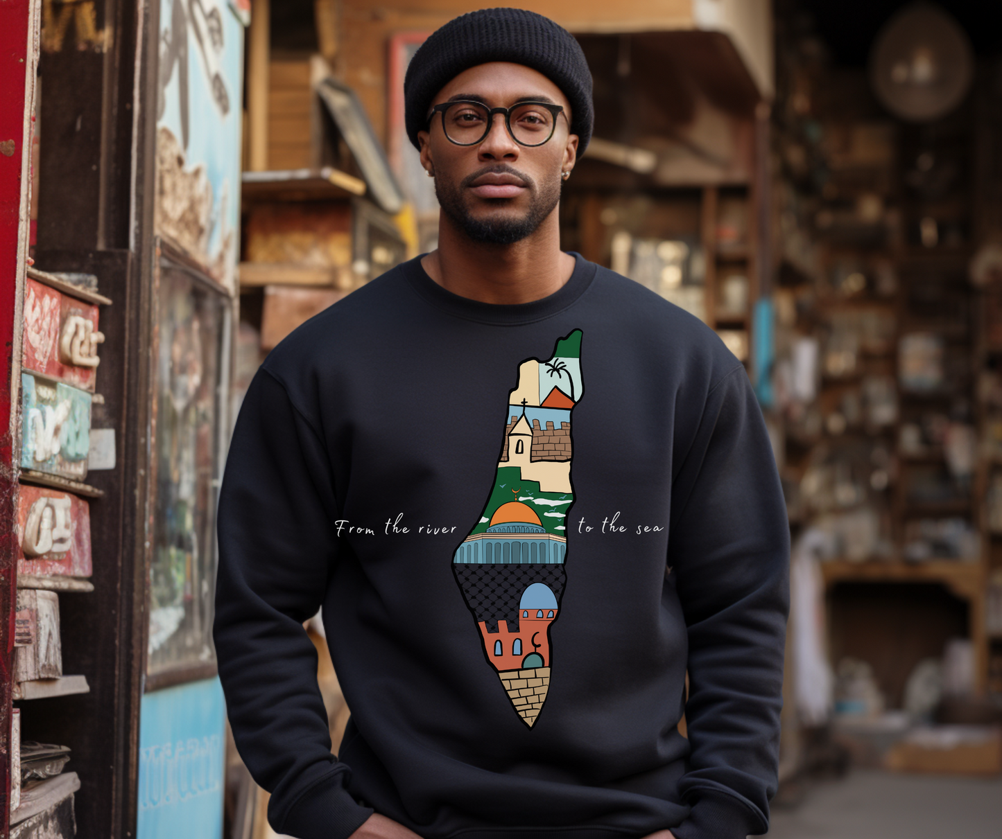 Mapwear: Palestine Edition Sweatshirt | Men