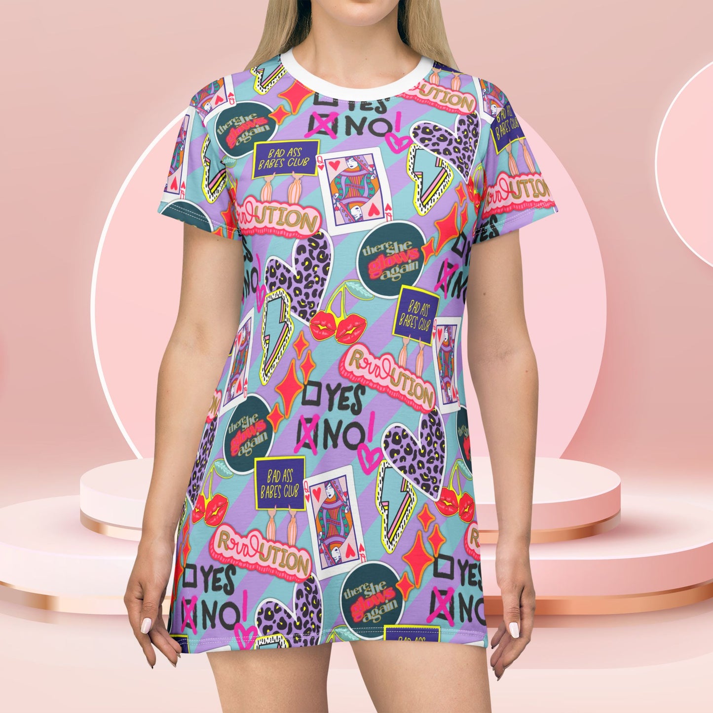 Girl Power Revolution T-Shirt Dress