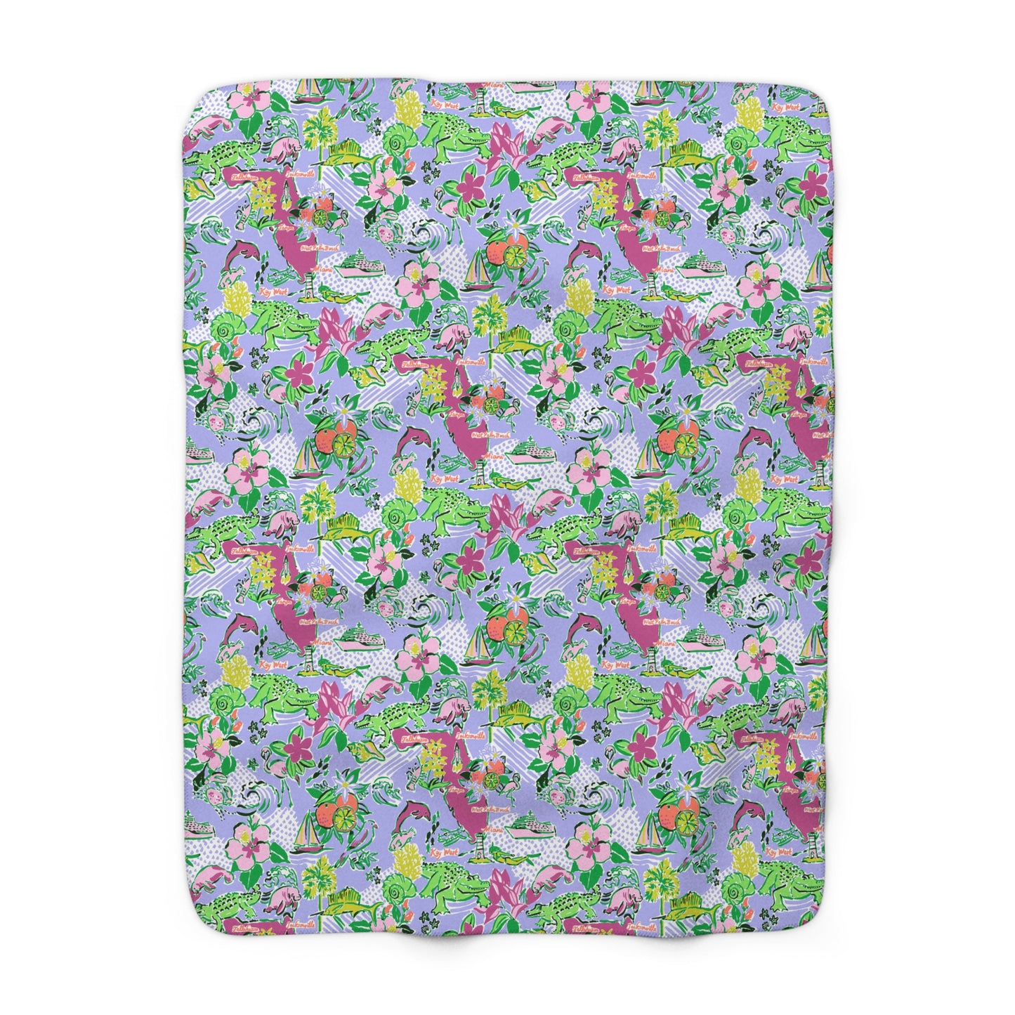 Sunshine State Sherpa Fleece Blanket
