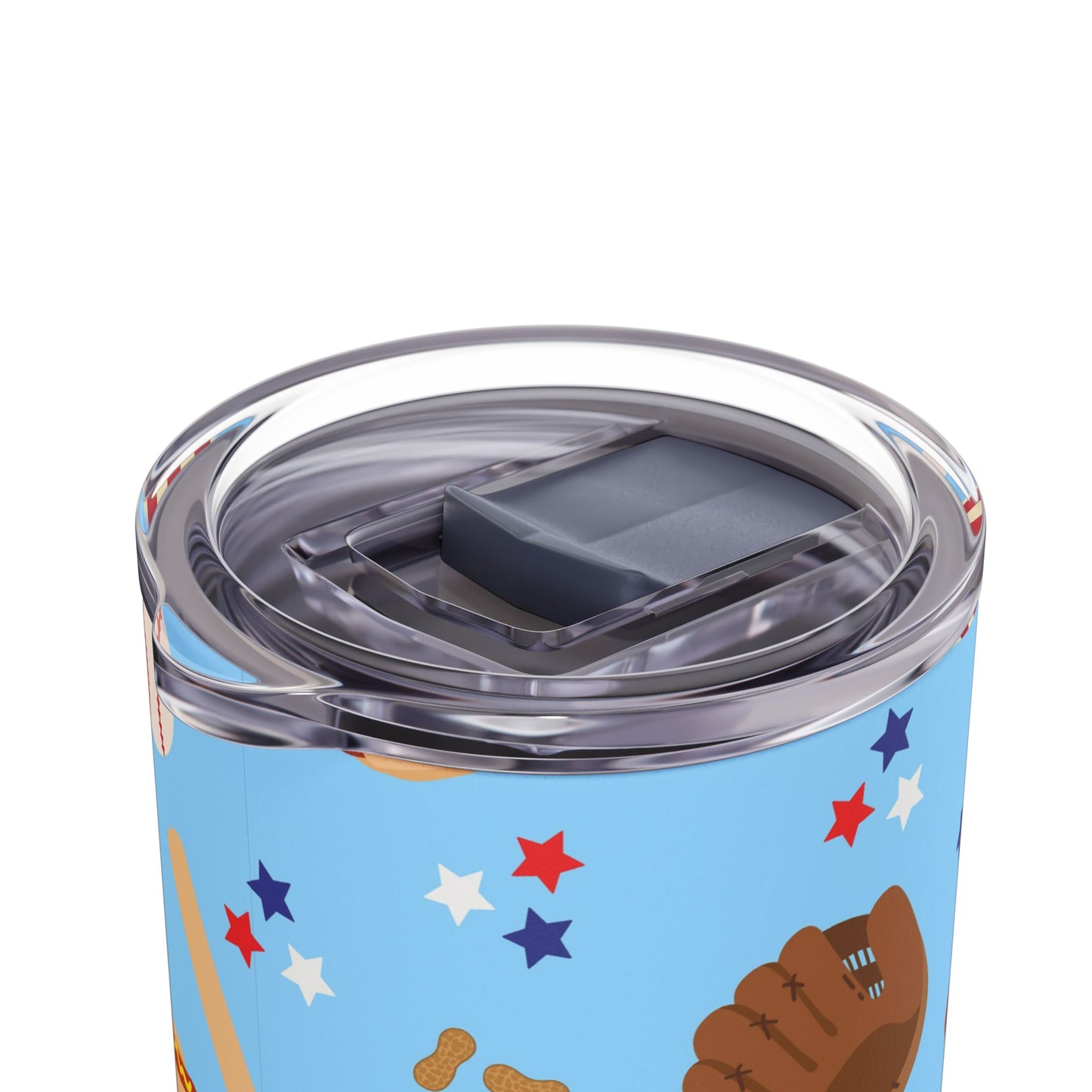 Game Day Skinny Tumbler with screw-on slide