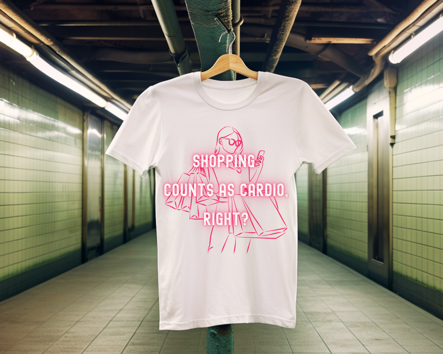 Shop 'Til You Drop | white | Unisex