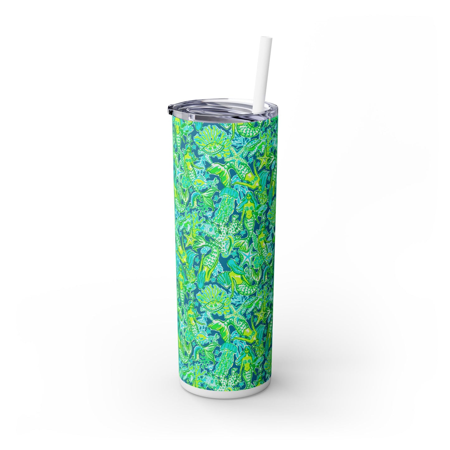 Emerald Mermaid Skinny Tumbler