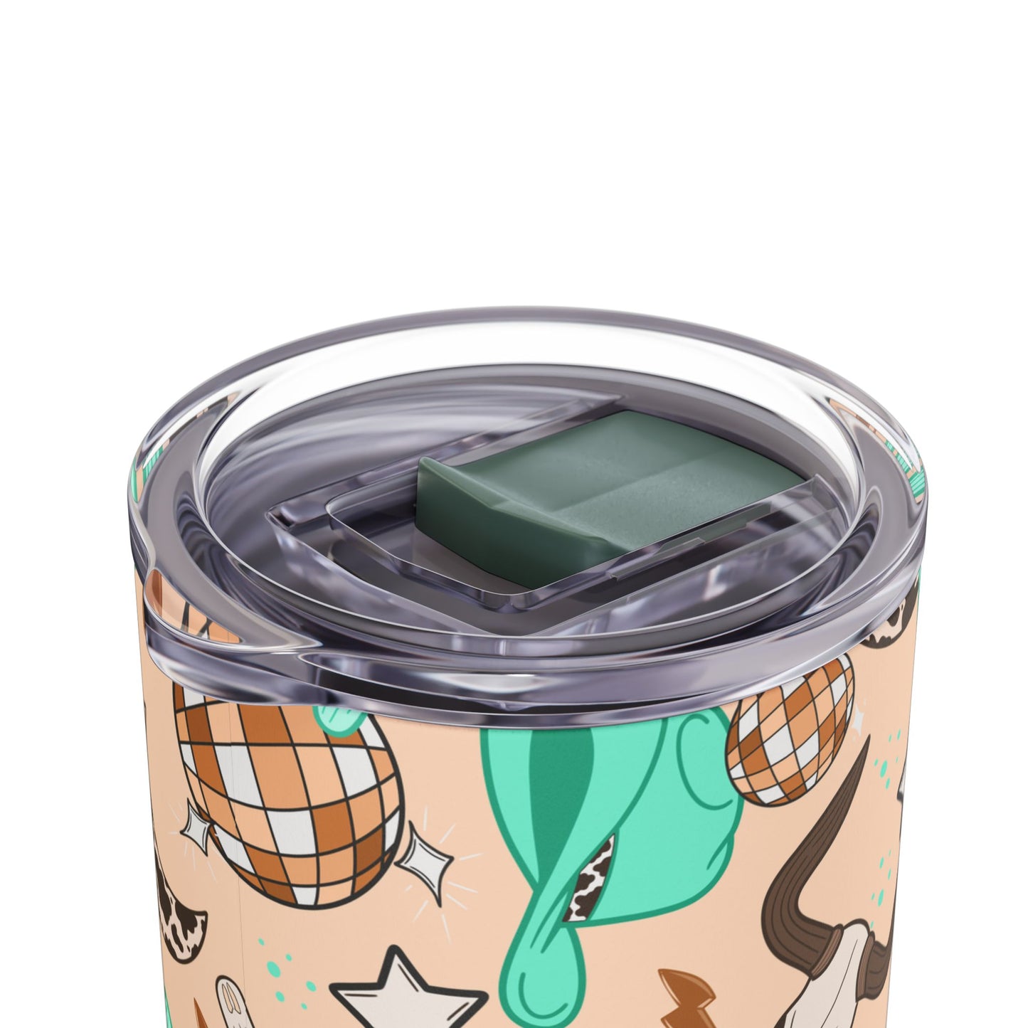 Rodeo Rave Skinny Tumbler with screw-on slide