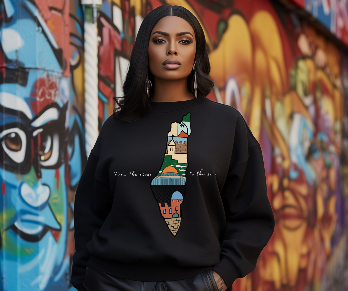 Mapwear: Palestine Edition Sweatshirt | Women