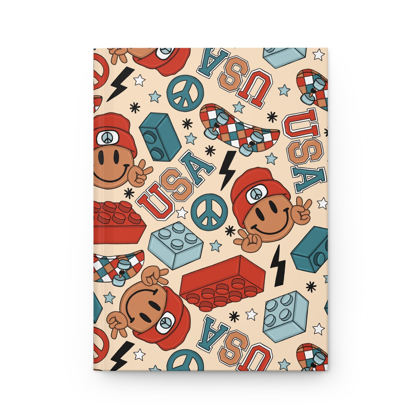 Smiles & Stripes Hardcover Journal
