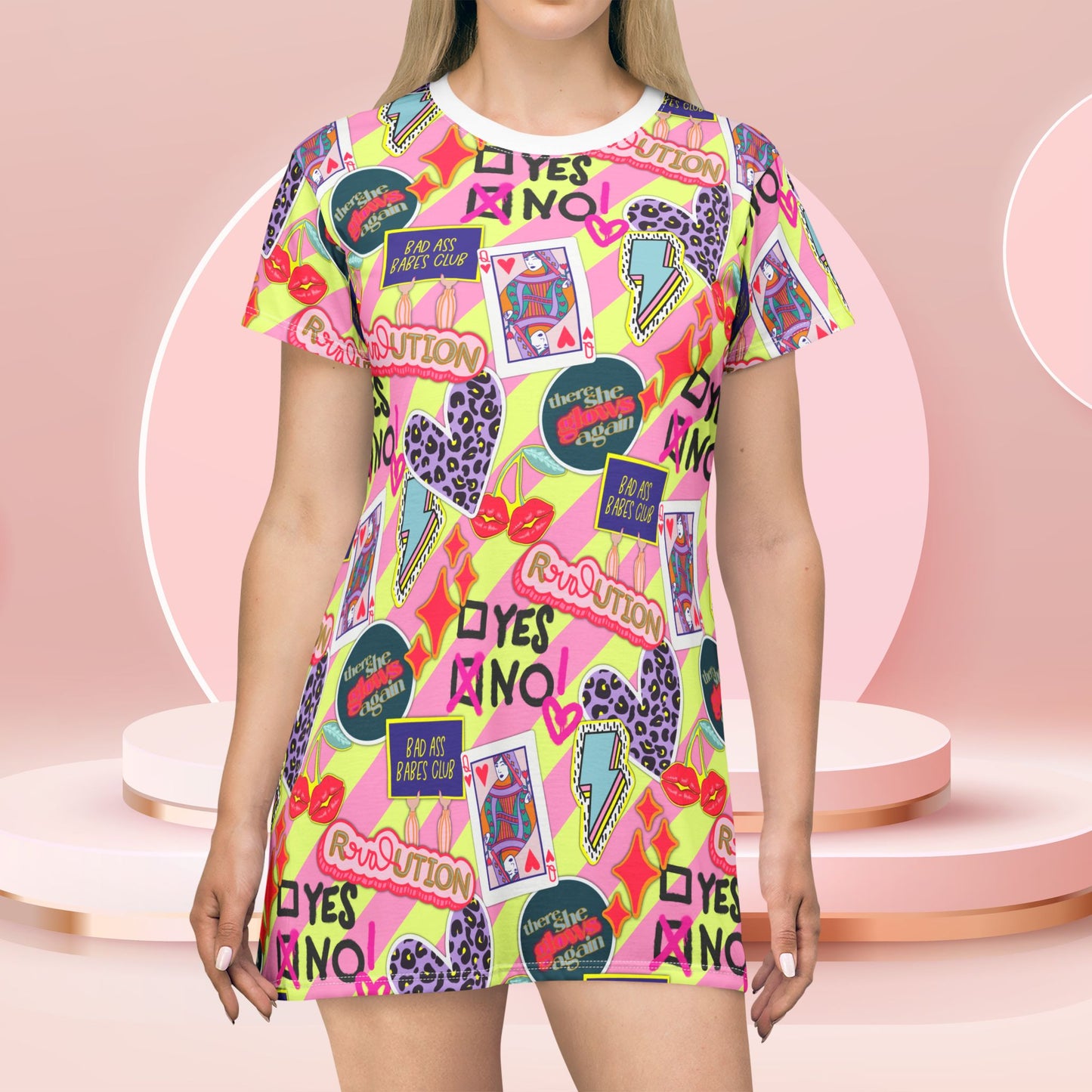 Girl Power Revolution T-Shirt Dress